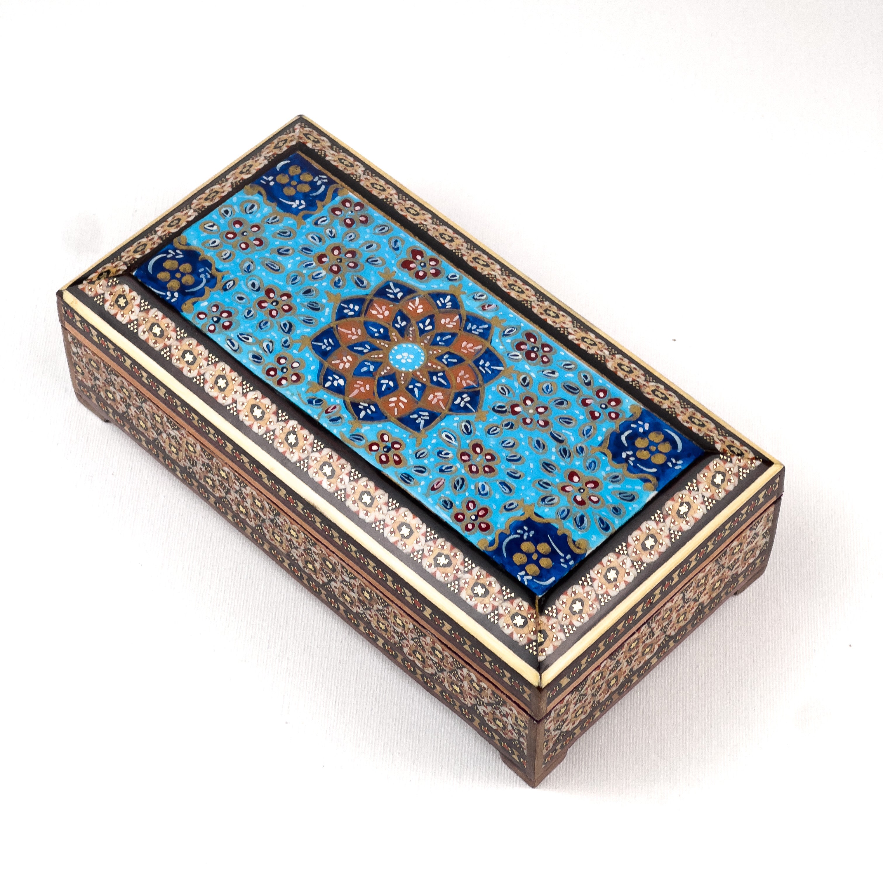 Box Khatam - Painted Top - Size 10x20 Cm