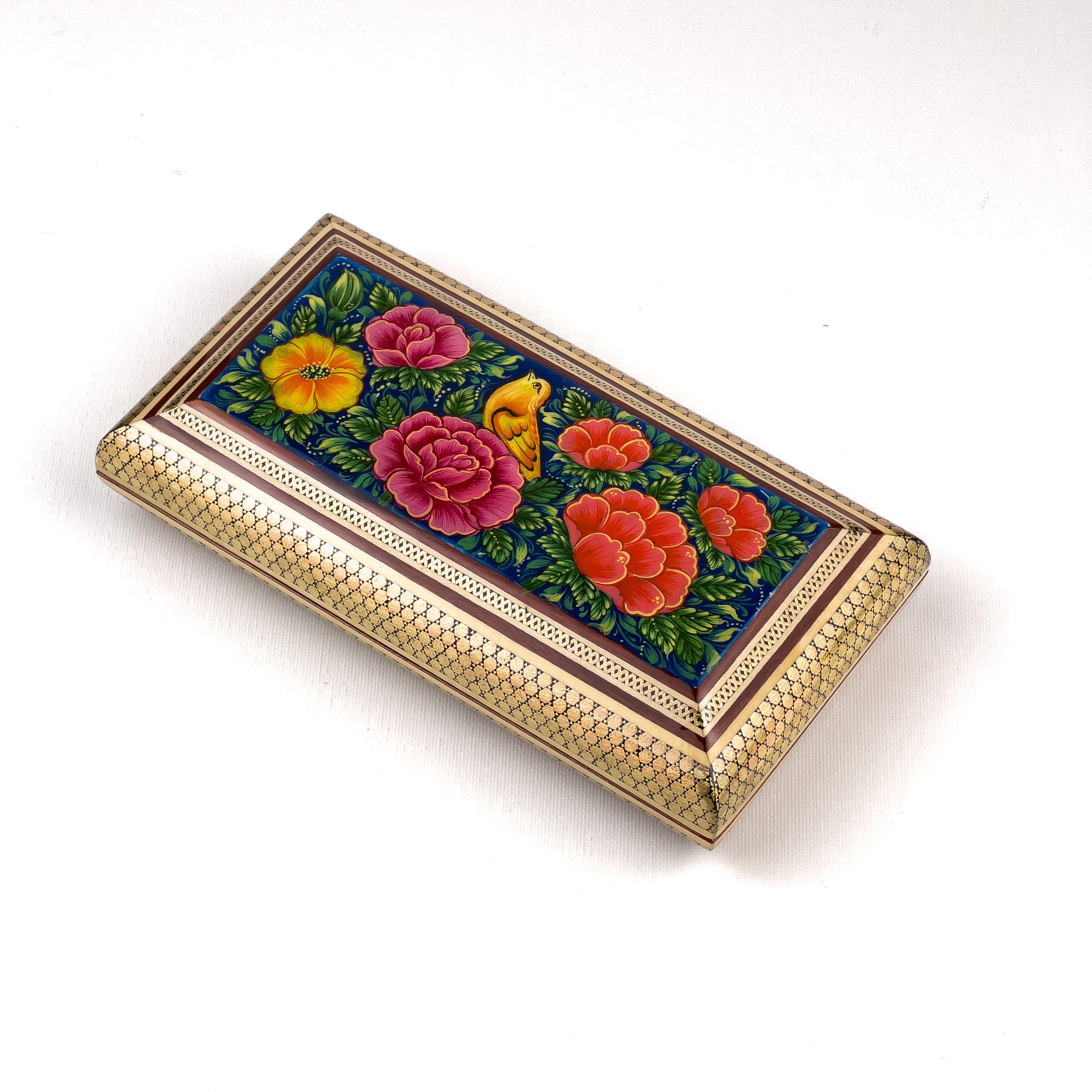 Jewelery Box Top Painting Premium Full Khatam - Size 10x20 Cm
