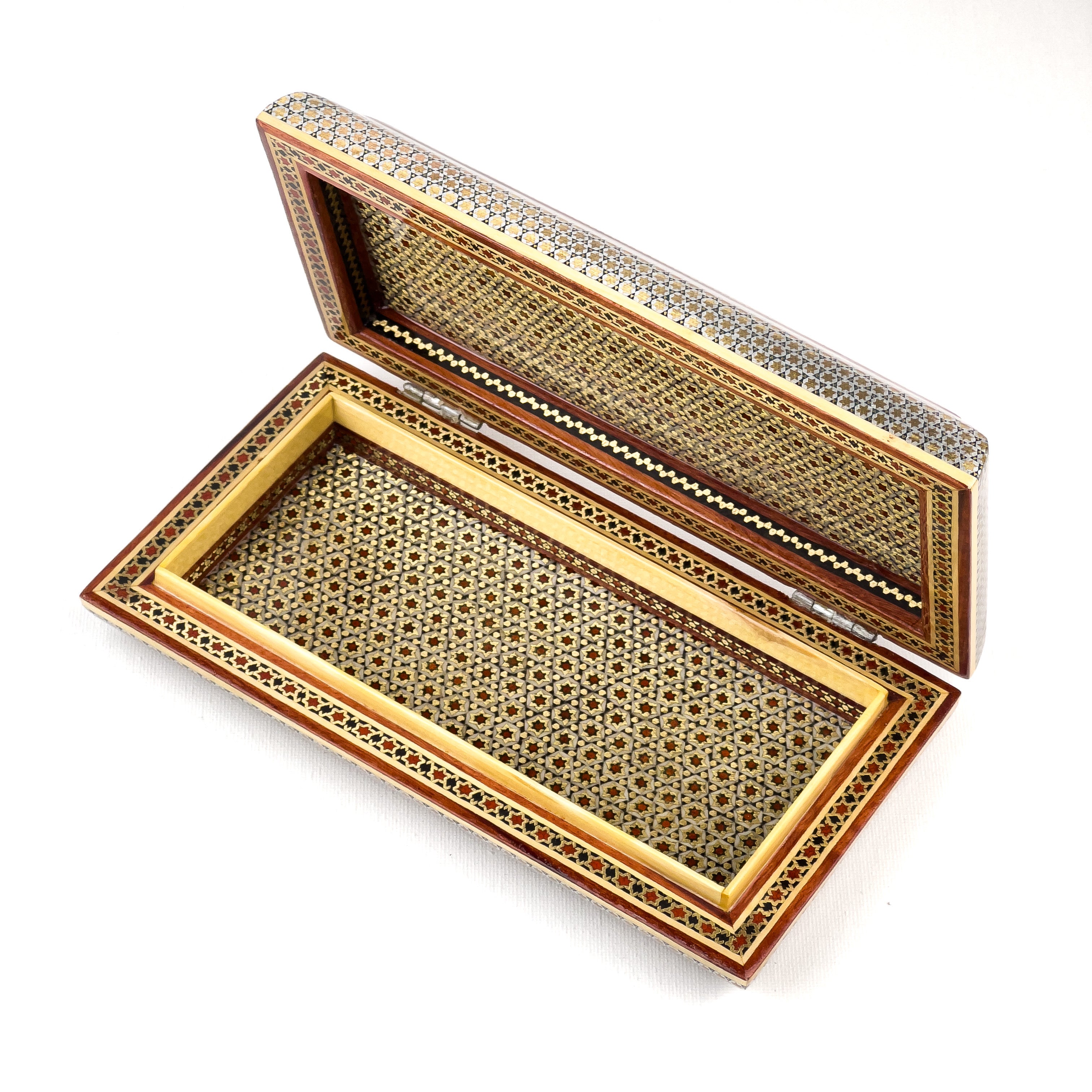 Jewelery Box Top Painting Premium Full Khatam - Size 10x20 Cm