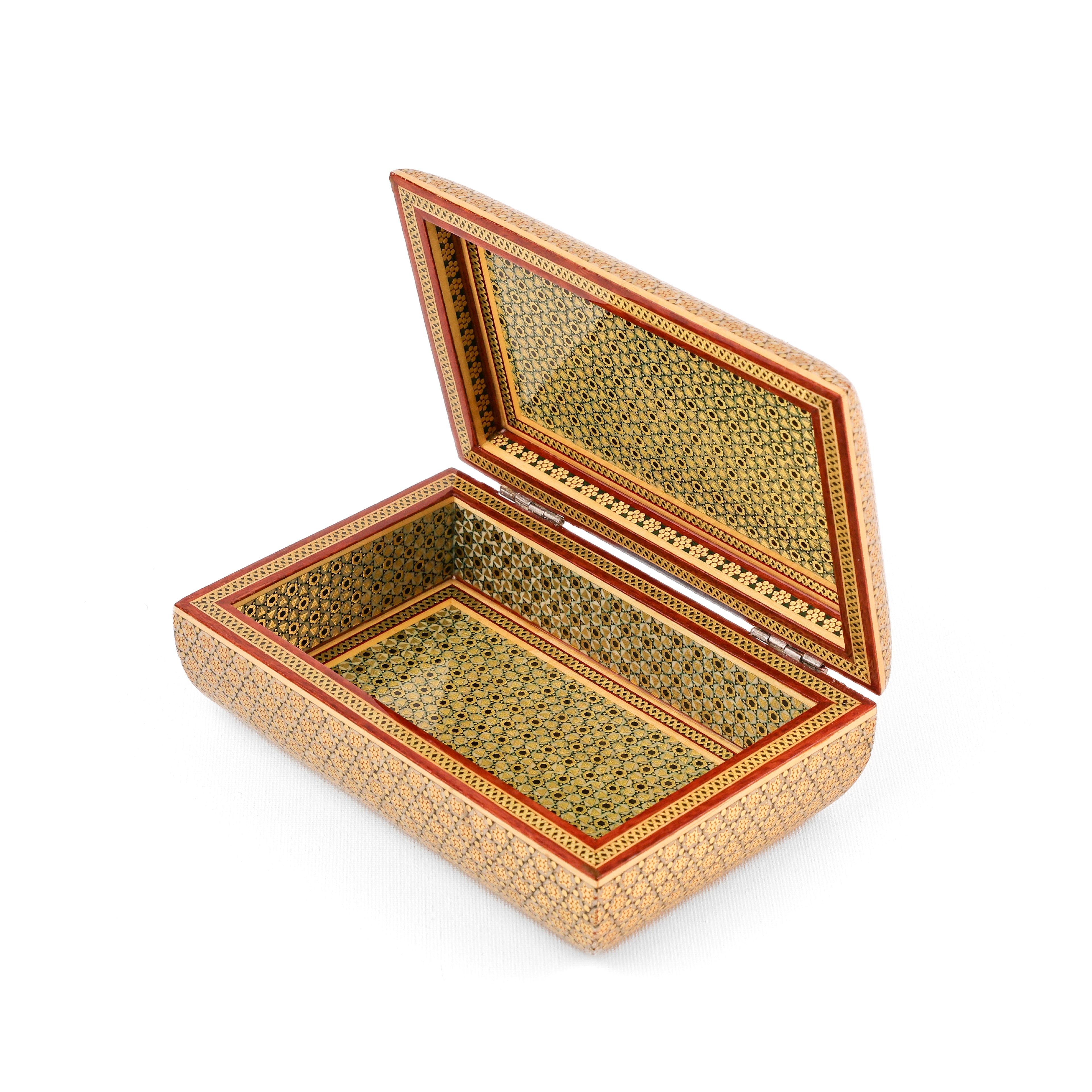 Jewelry Box - Full Bone Khatam - Round Top and Bottom