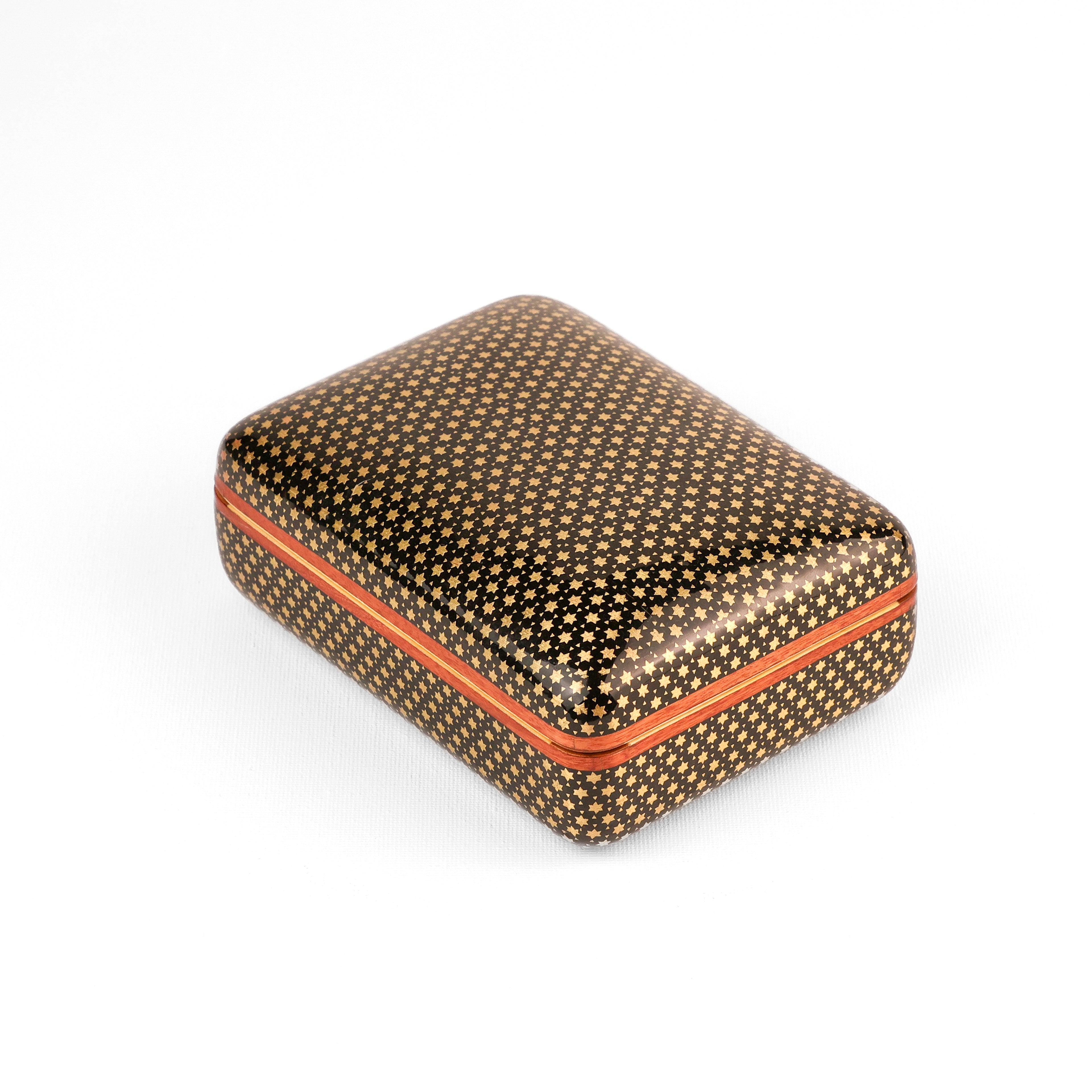 Jewelry Box - Size 14x10 - Star Pattern Khatam - Round Top and Bottom