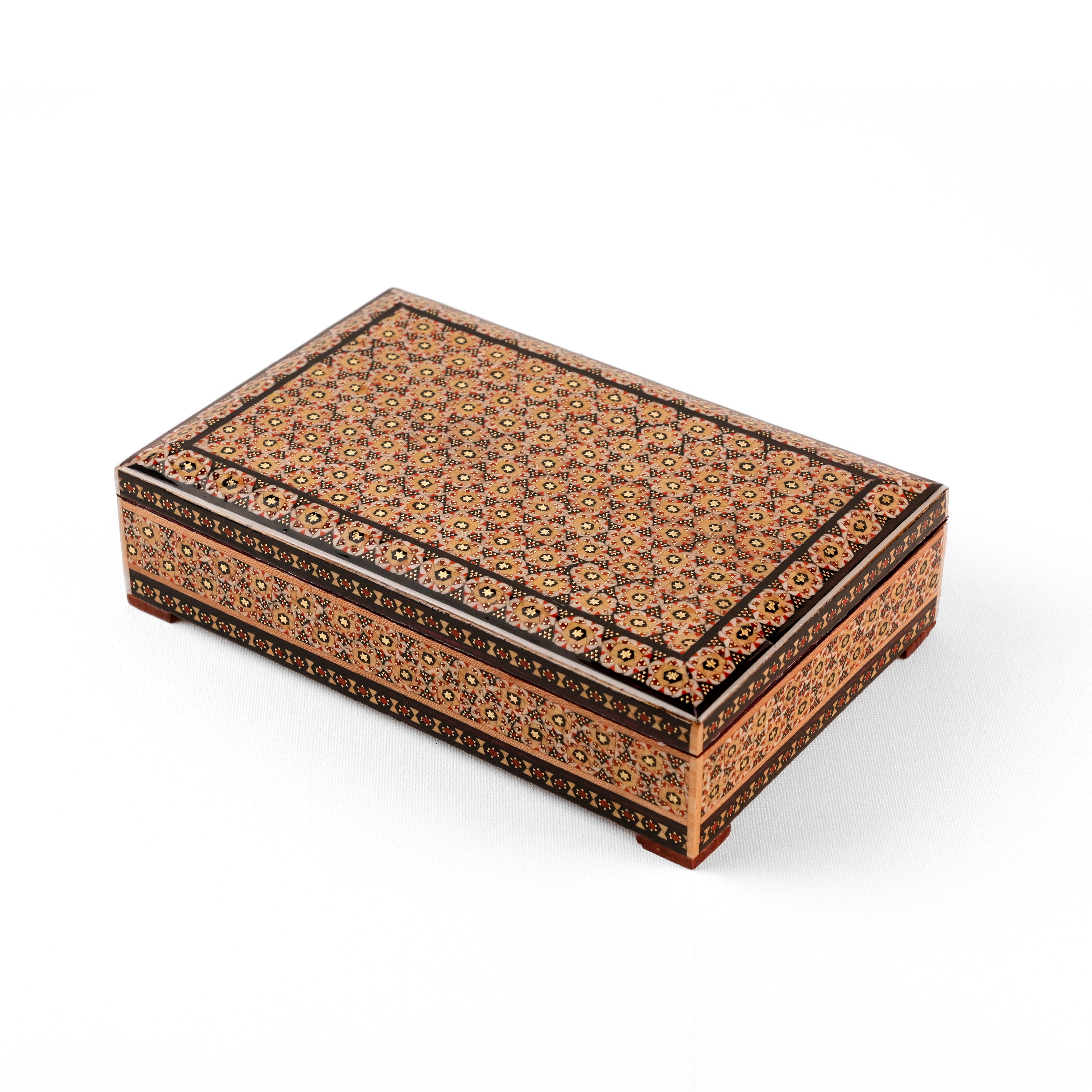 Jewelry Box - Size 22x14 - Turquoise Khatam