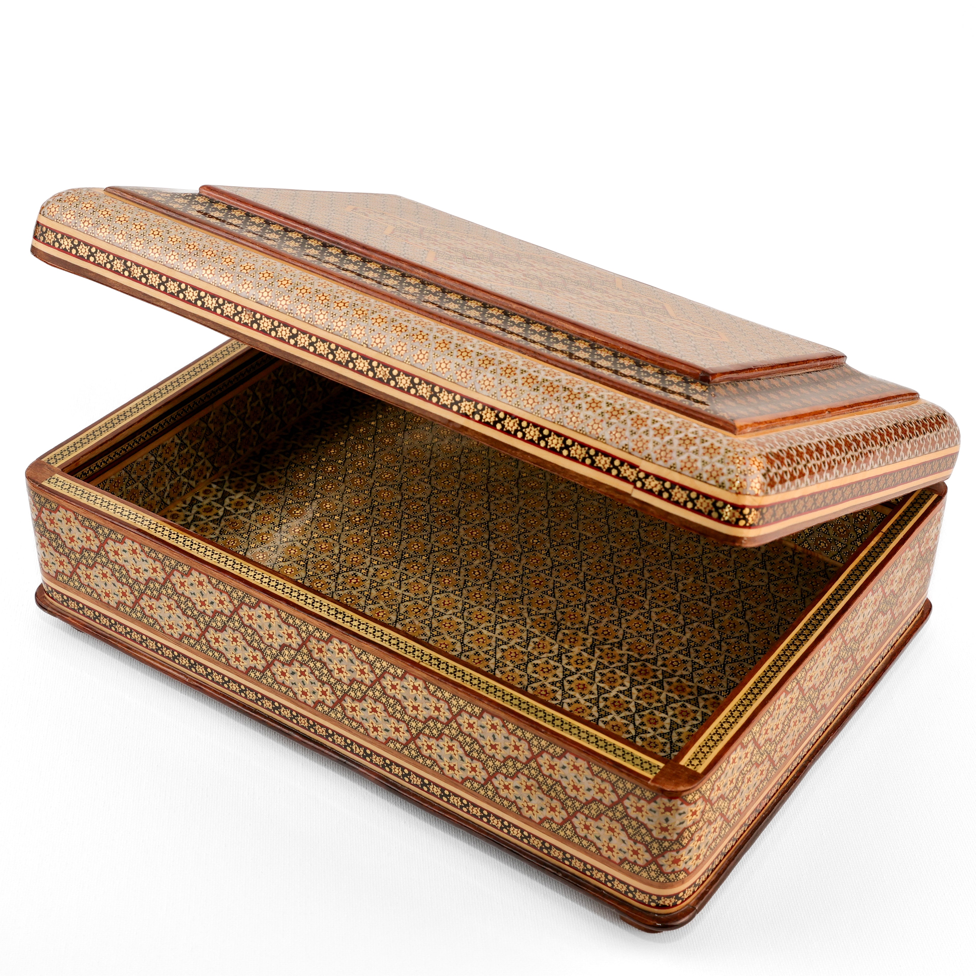 Jewelry Box - Size 20x30 - Full Khatam - Patterned Khatam Interior