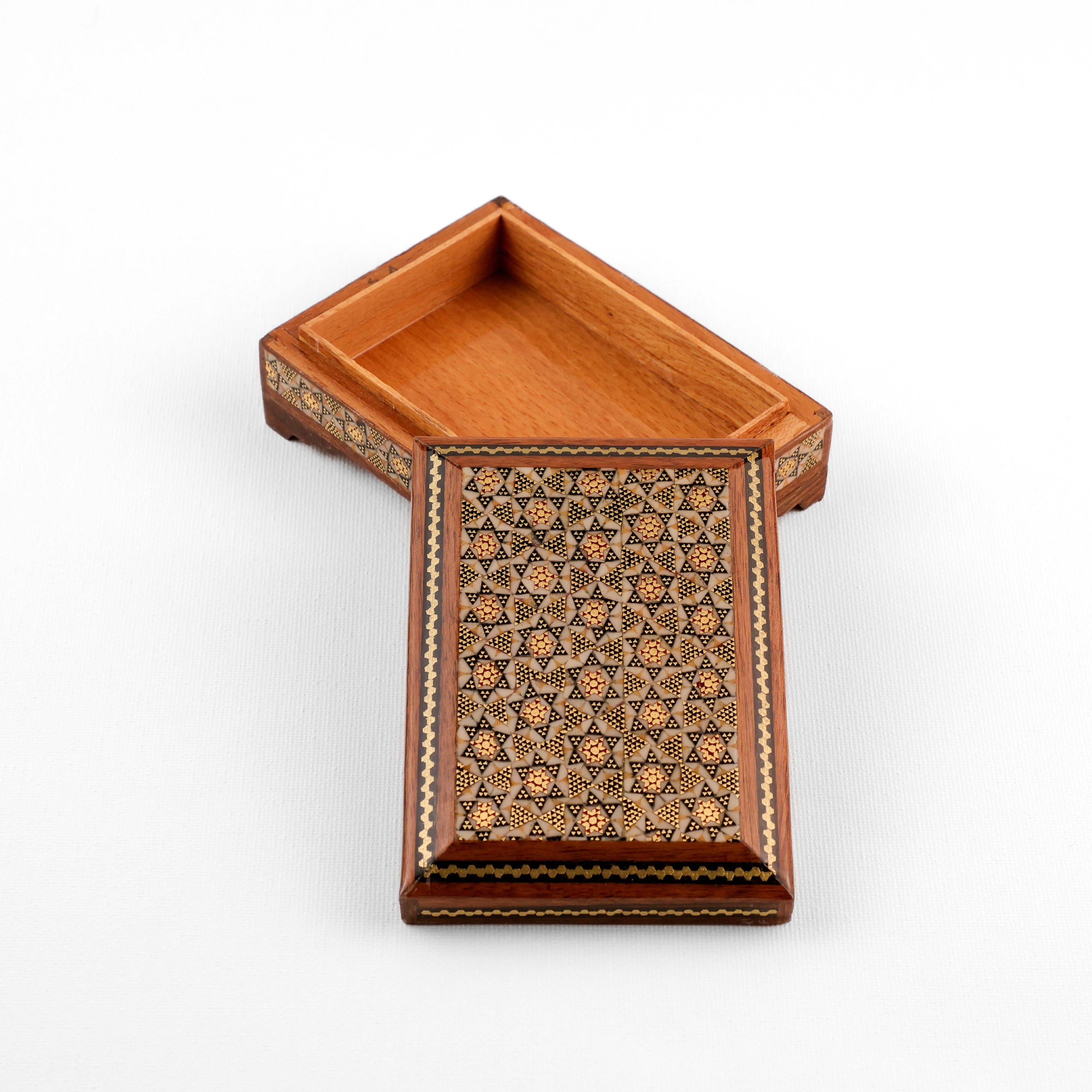 Card Holder - Size 8x11 - Khatam Lid - No Hinge