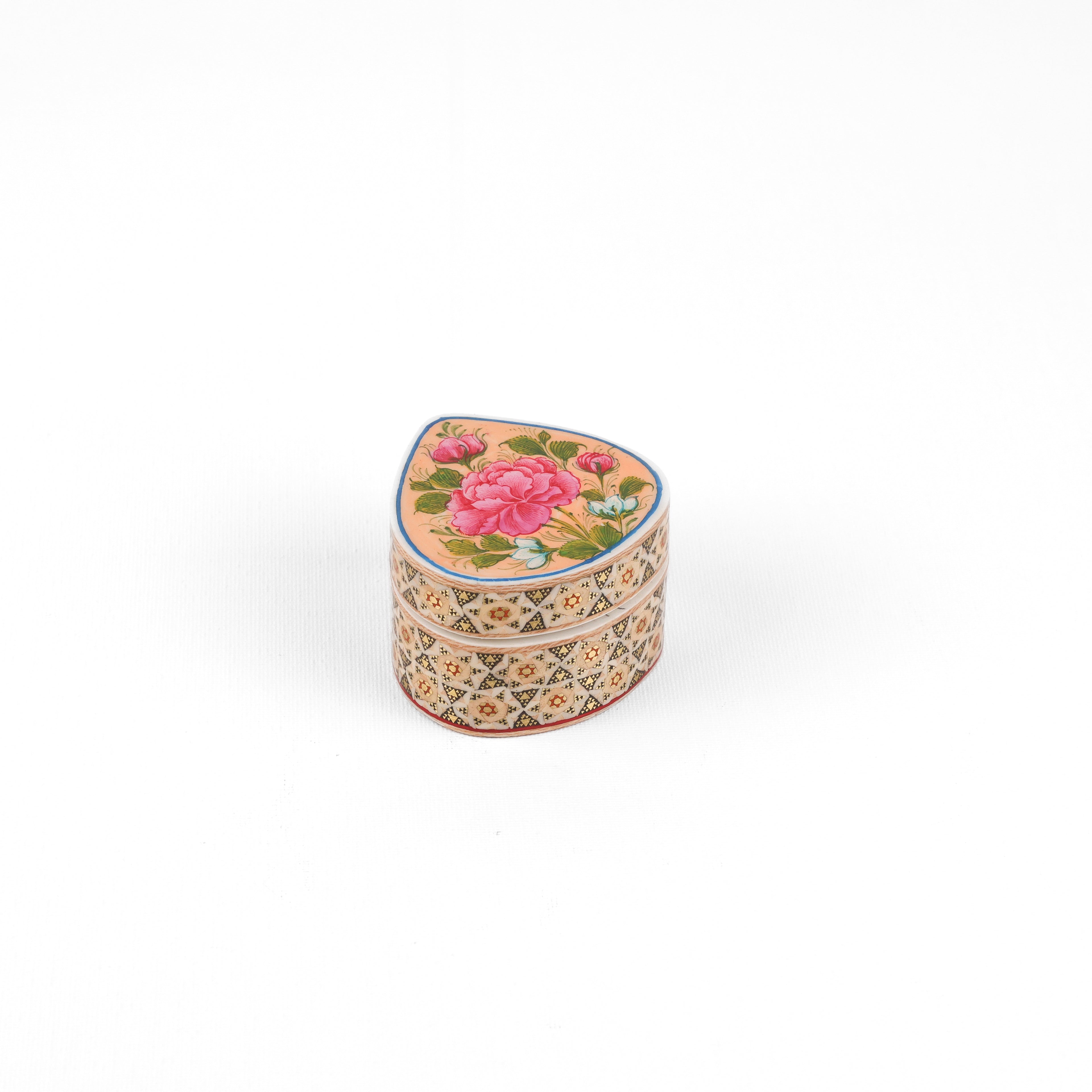 Coin Box - Full Khatam with Premium Flower & Bird Painting