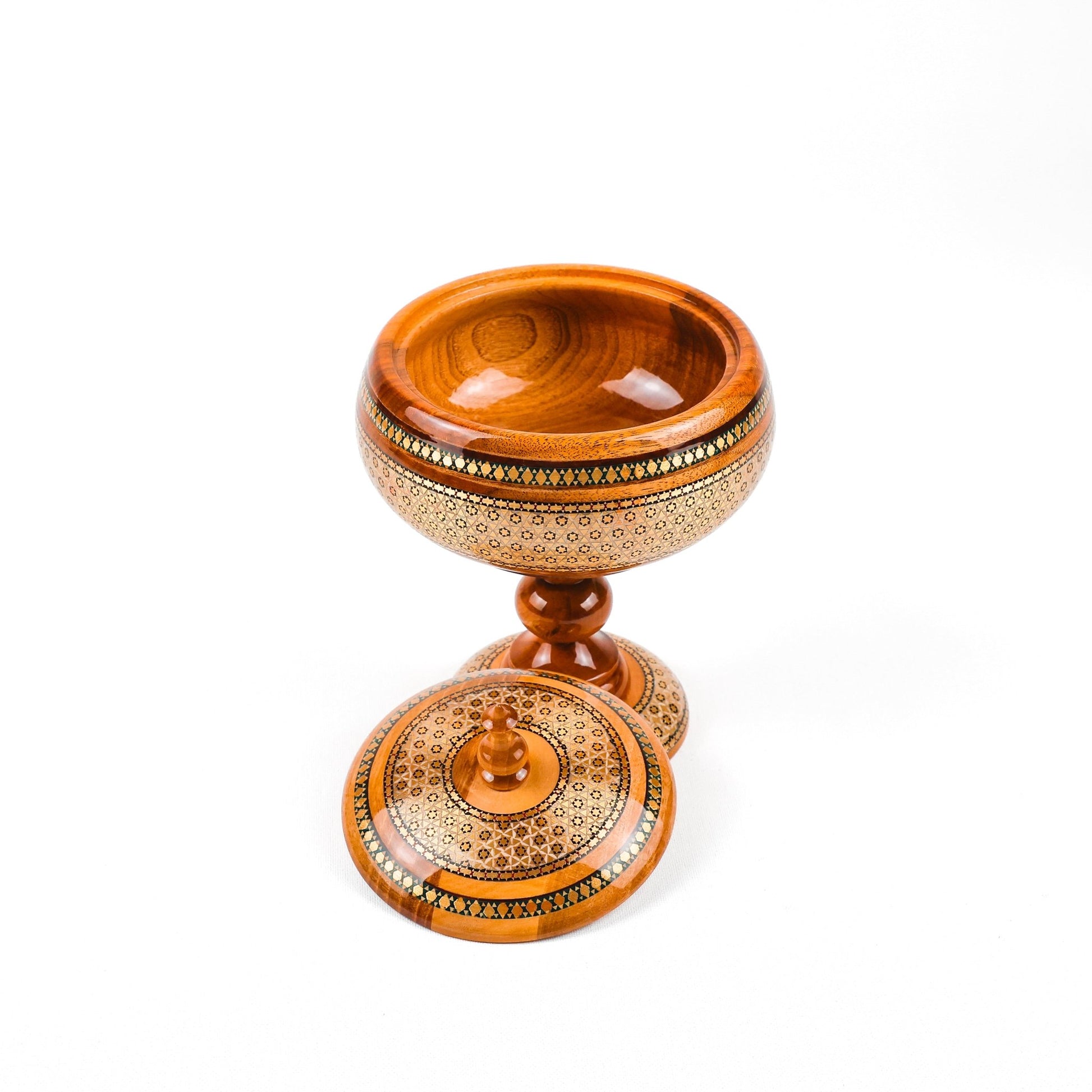 Candy Dish - Wood - Walnut Wood - Size 15 - Meraas Gallery