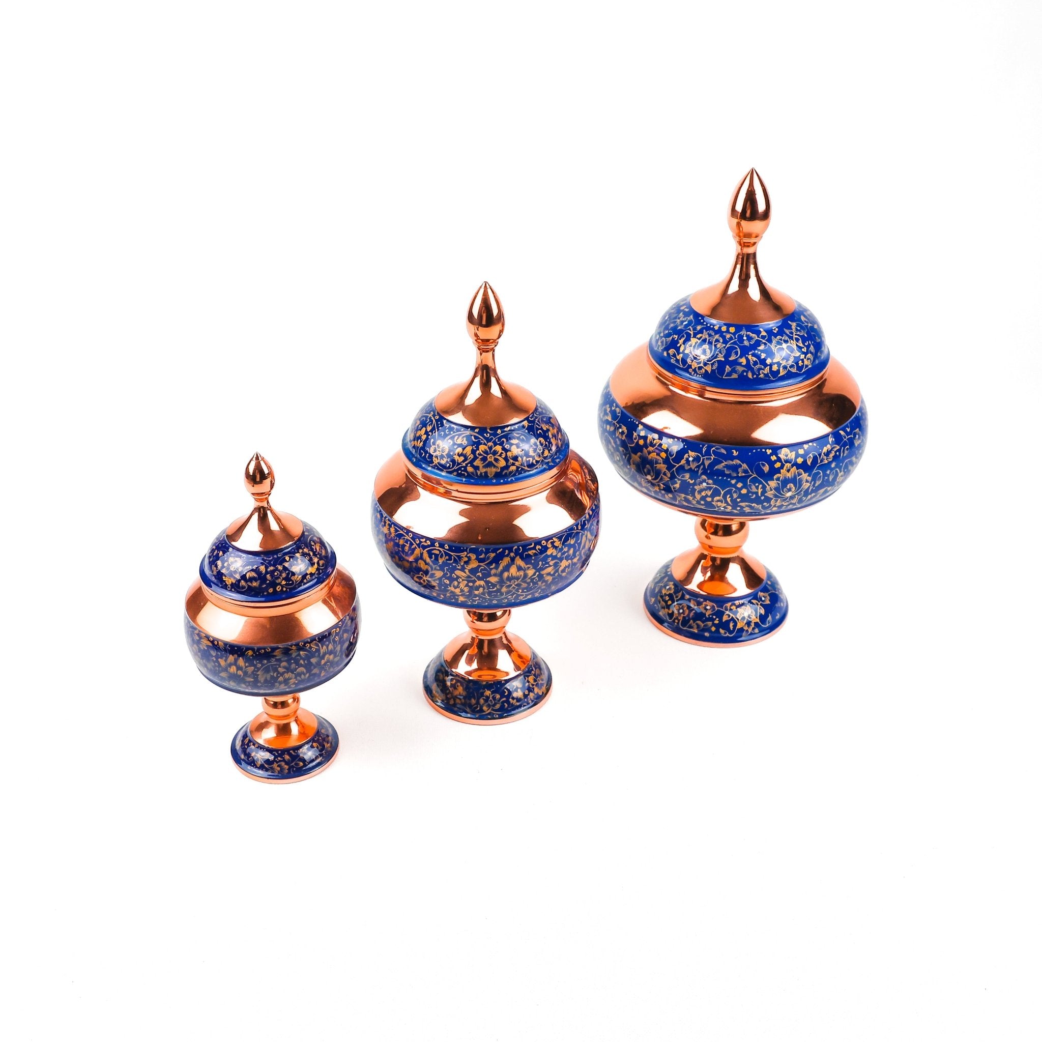 Candy Dish with Pedestal - Size 20 - Golden Pardaz - Meraas Gallery