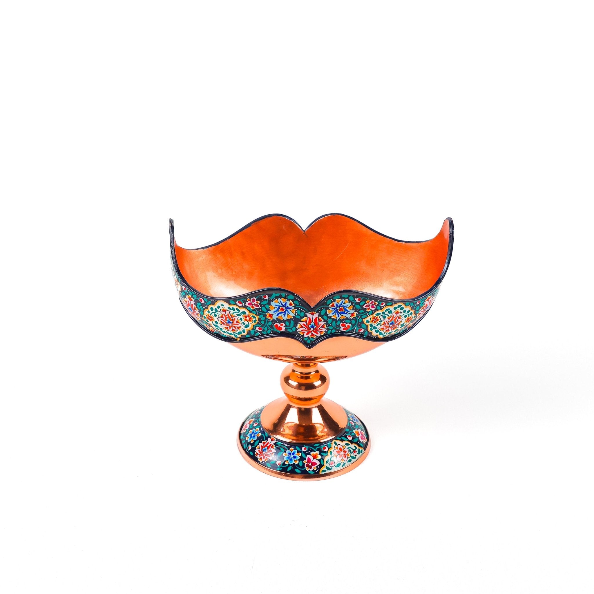 Keshkool Bowl - Size 2 - Copper with Pardaz - Meraas Gallery