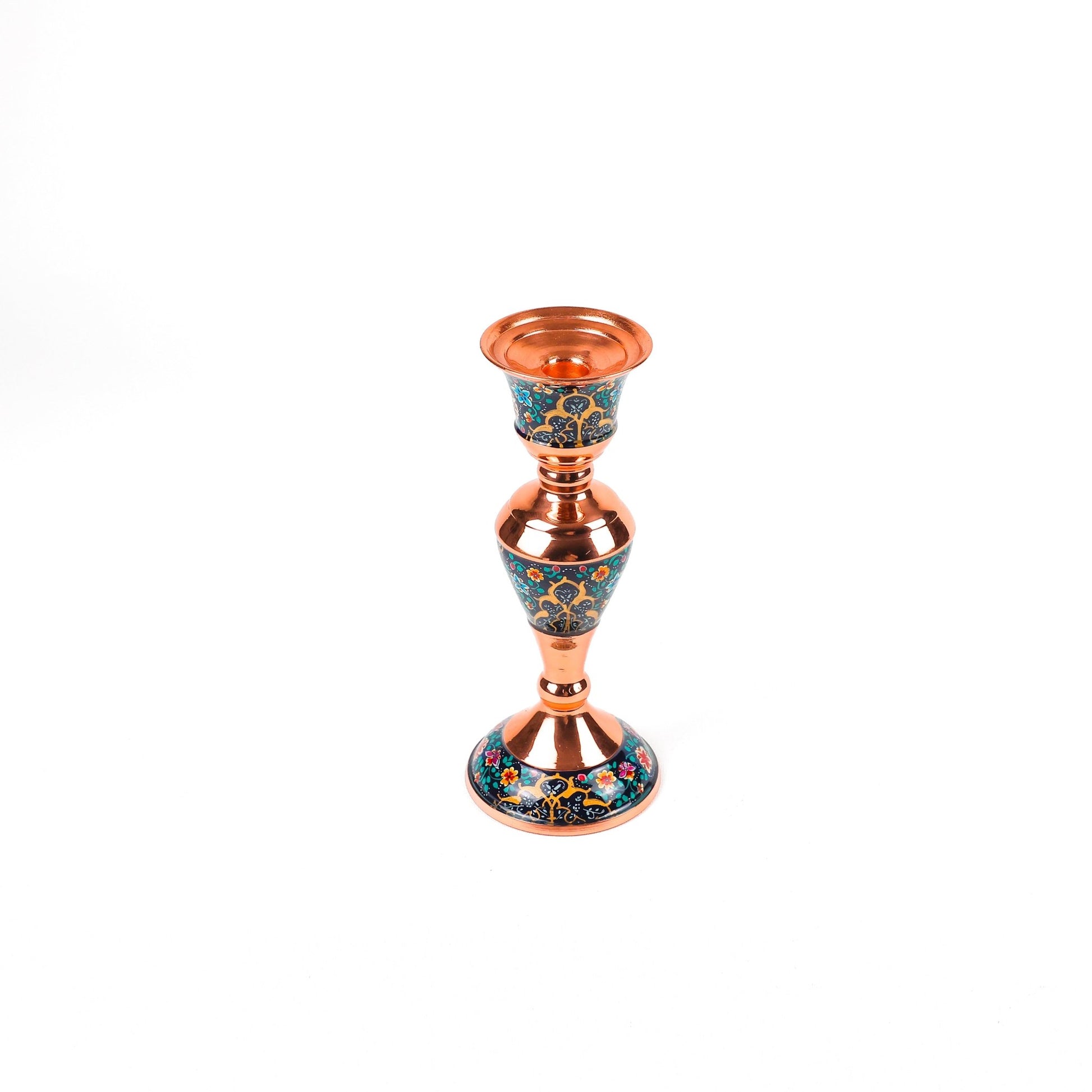 Candle Holder - Size 20 - Copper with Pardaz - Meraas Gallery