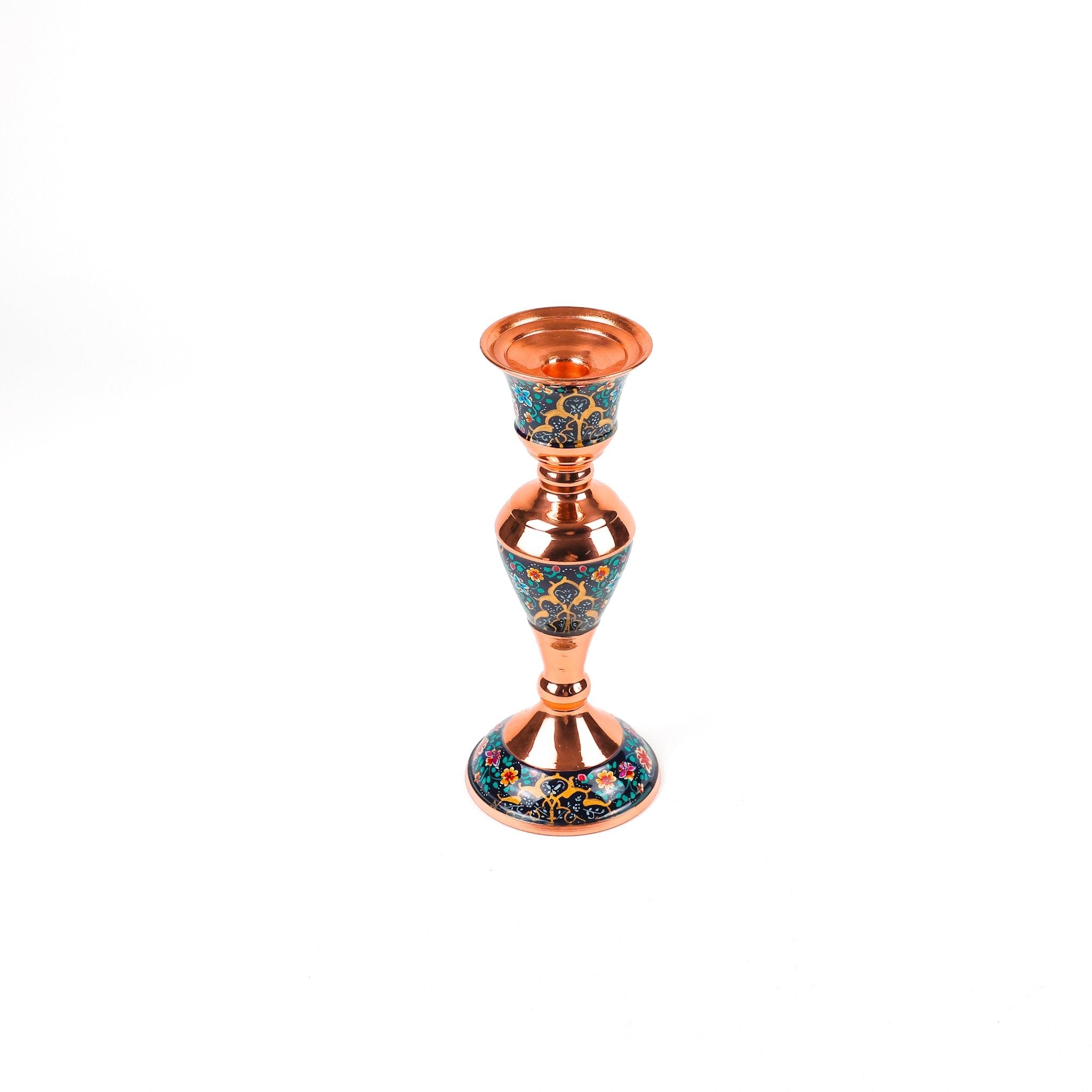 Candle Holder - Size 20 - Copper with Pardaz - Meraas Gallery