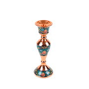 Candle Holder - Size 25 - Copper with Pardaz - Meraas Gallery