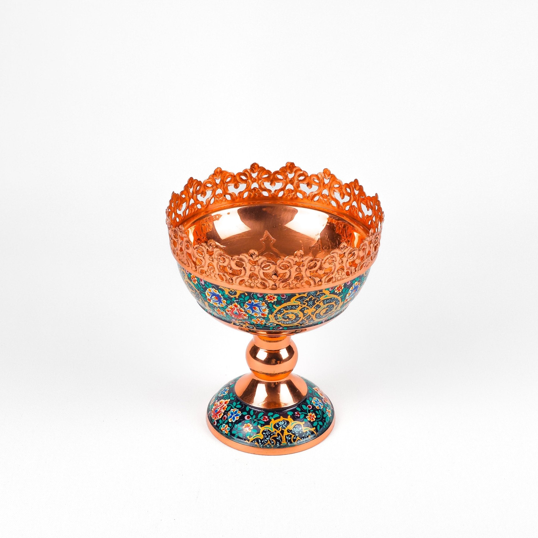 Nut Bowl - Size 25 - Openwork Rim - Pardaz by Ghorbanian - Meraas Gallery