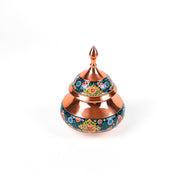 Sugar Bowl with Lid - Small - Copper with Khatam - Meraas Gallery