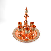 Goblet and Cup Set - Large - Copper with Khatam - Ayubi - Meraas Gallery