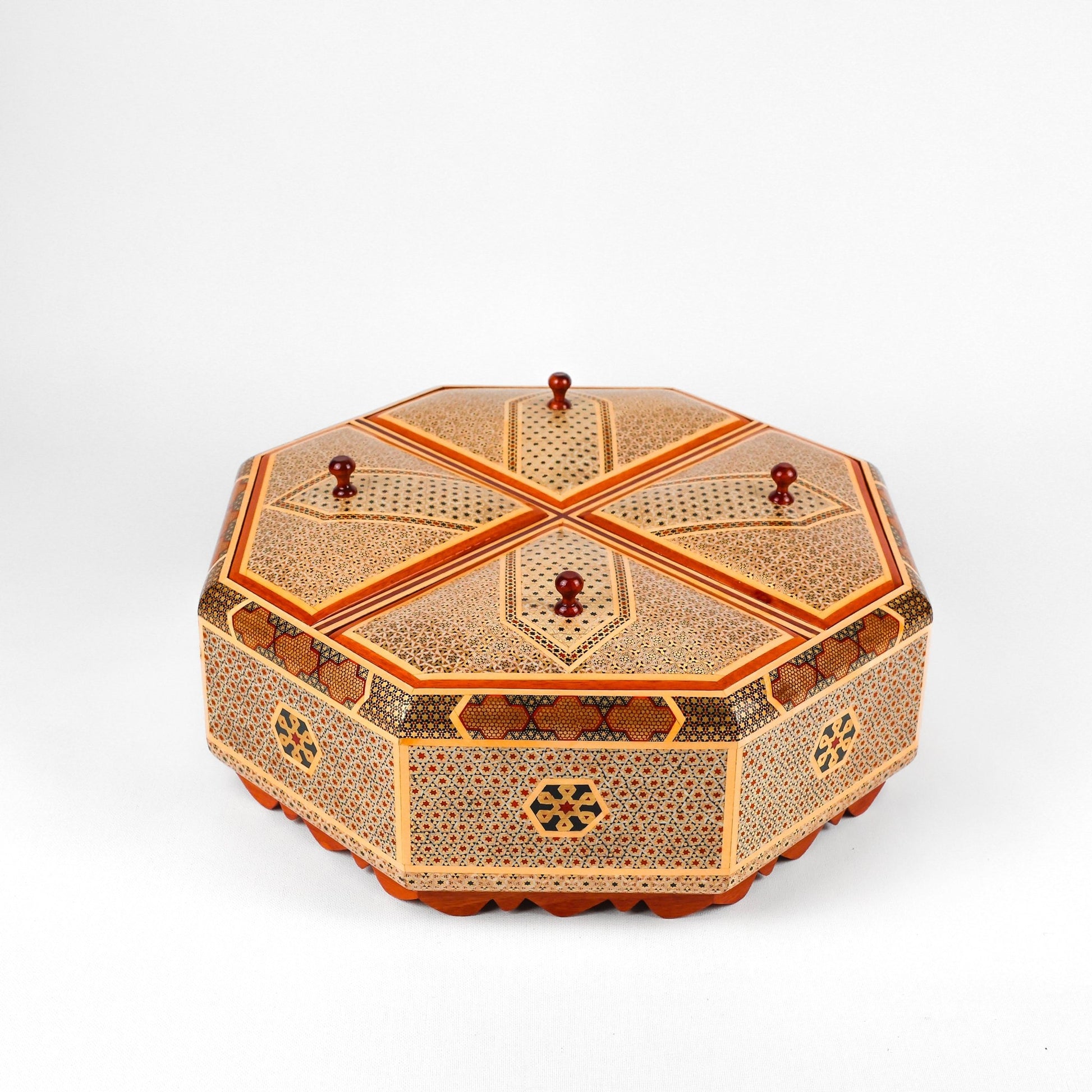 Four - Section Box - Full Khatam - Size 30 - Inner Khatam - Meraas Gallery