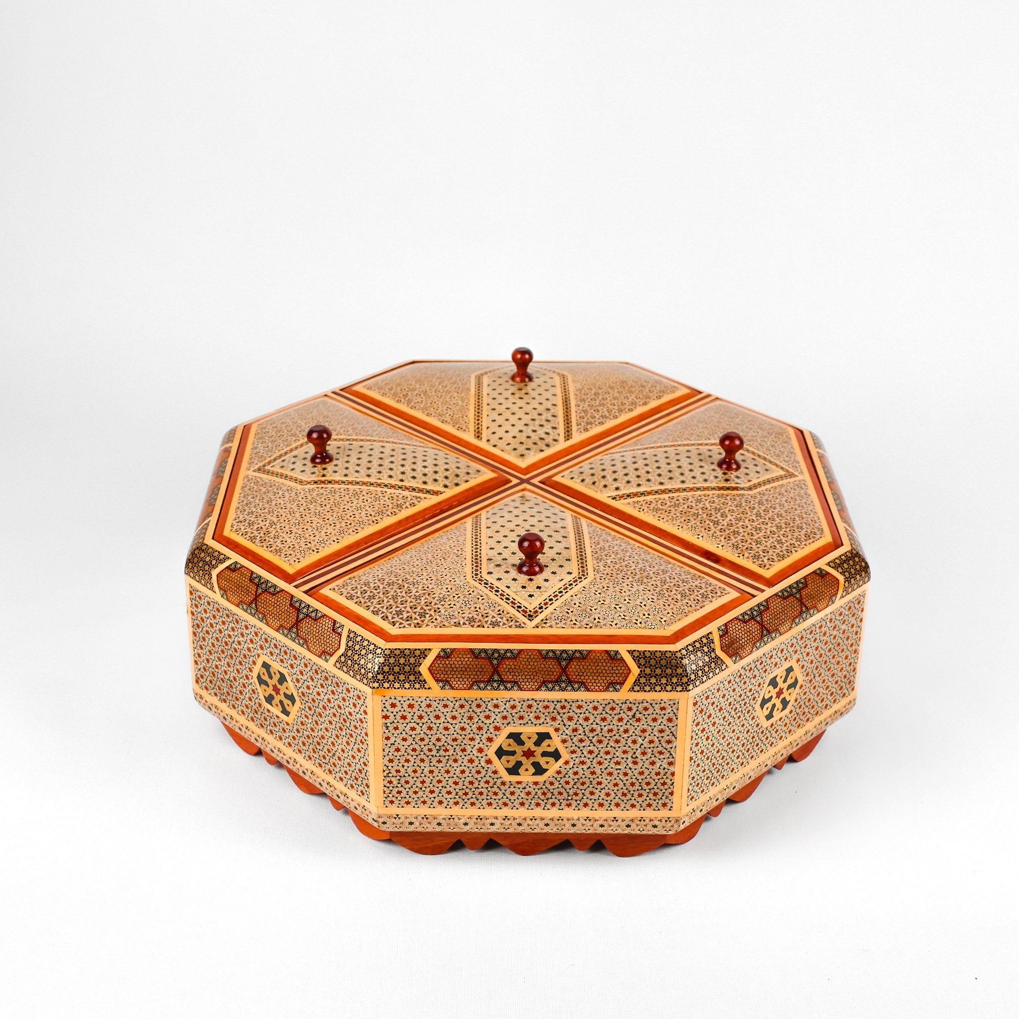 Four - Section Box - Full Khatam - Size 30 - Inner Khatam - Meraas Gallery