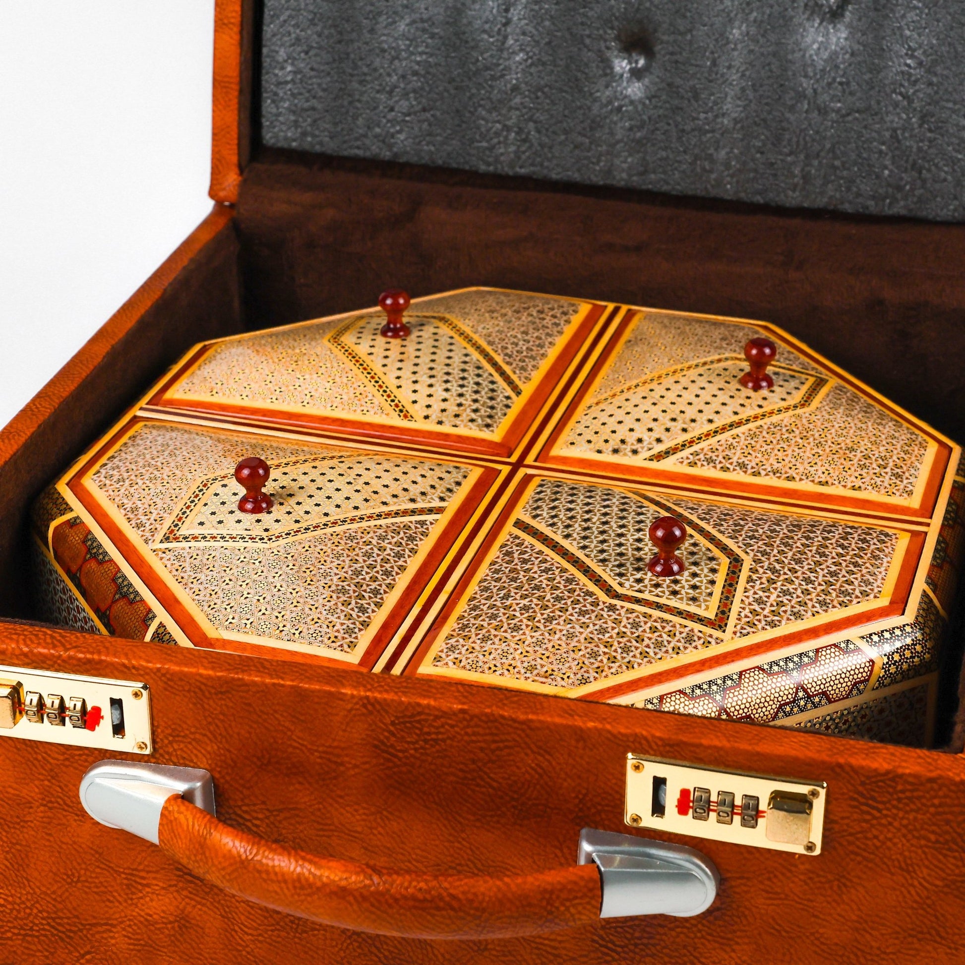 Four - Section Box - Full Khatam - Size 30 - Inner Khatam - Meraas Gallery