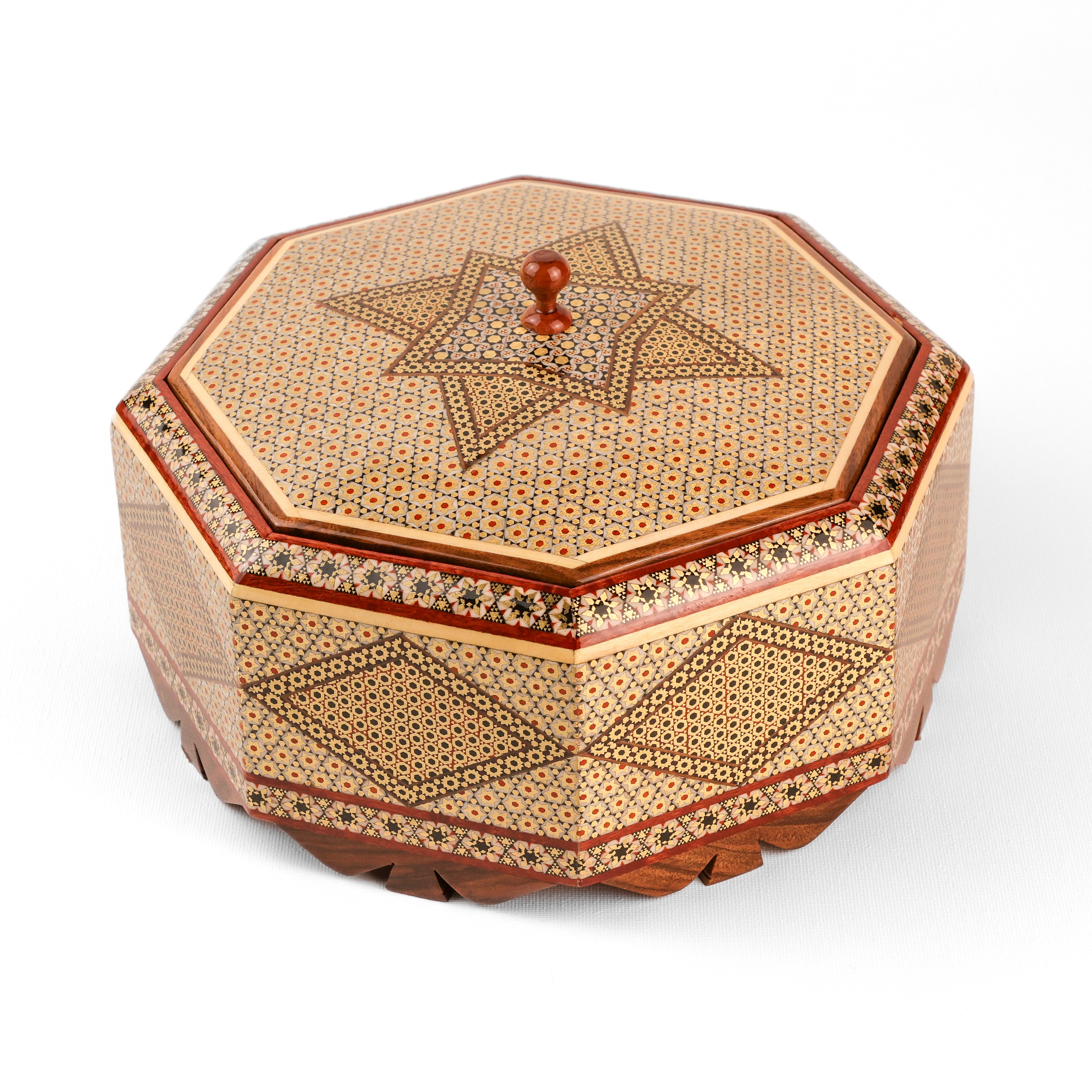 Square Box - Patterned - Diamond Back Design