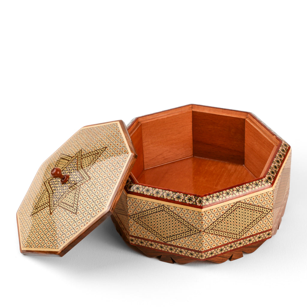 Square Box - Patterned - Diamond Back Design