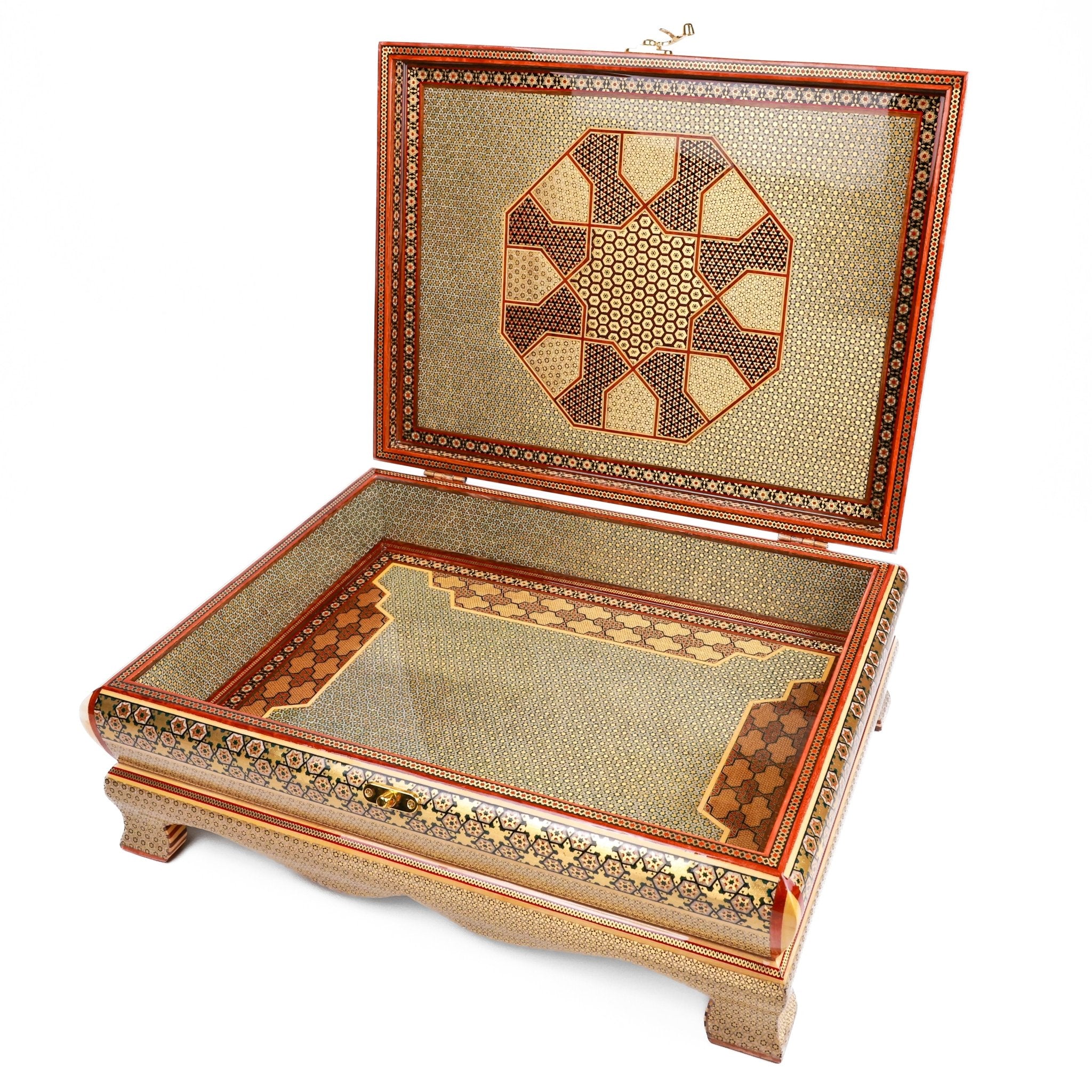 Chest Box - Size 30x40 - Grille Design with Stand Legs - Meraas Gallery