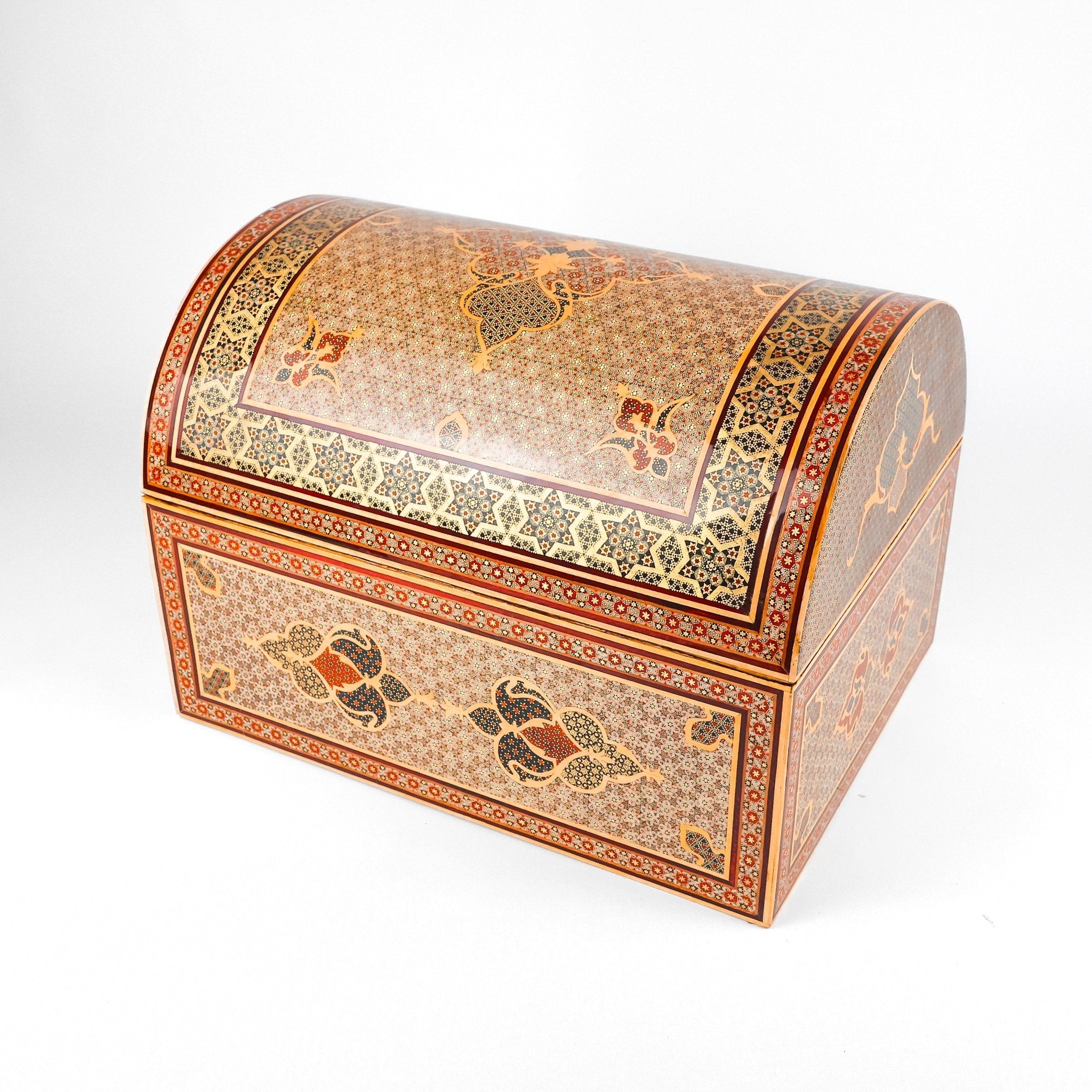Chest Box - Size 36x29 - Full Khatam - Grille Design - Meraas Gallery