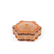 Candy Dish - Medium - Hexagonal Wavy Shape - Inner Beech - Meraas Gallery