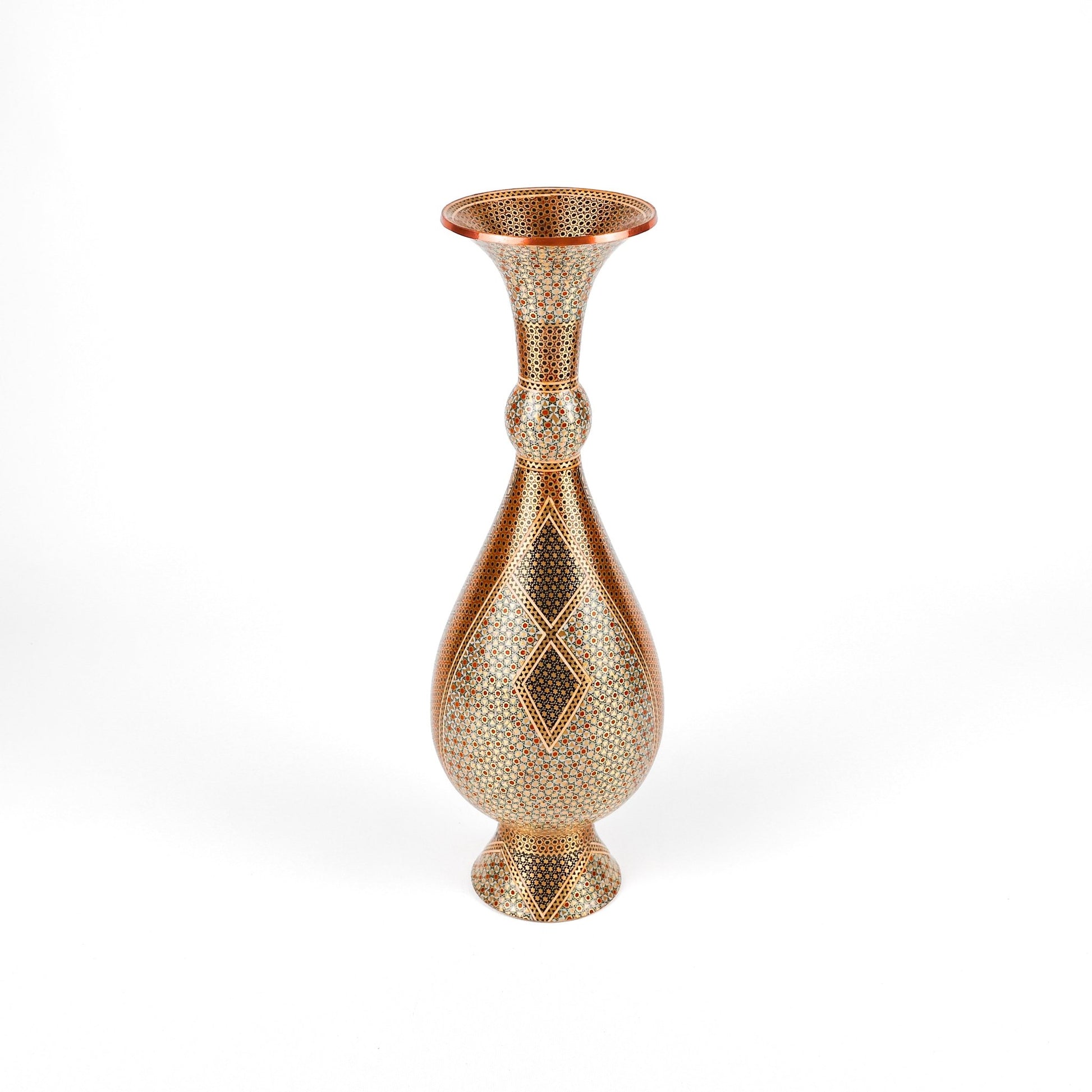 Vase (Soraahi Shape) - Size 40 - Full Premium Khatam - Meraas Gallery