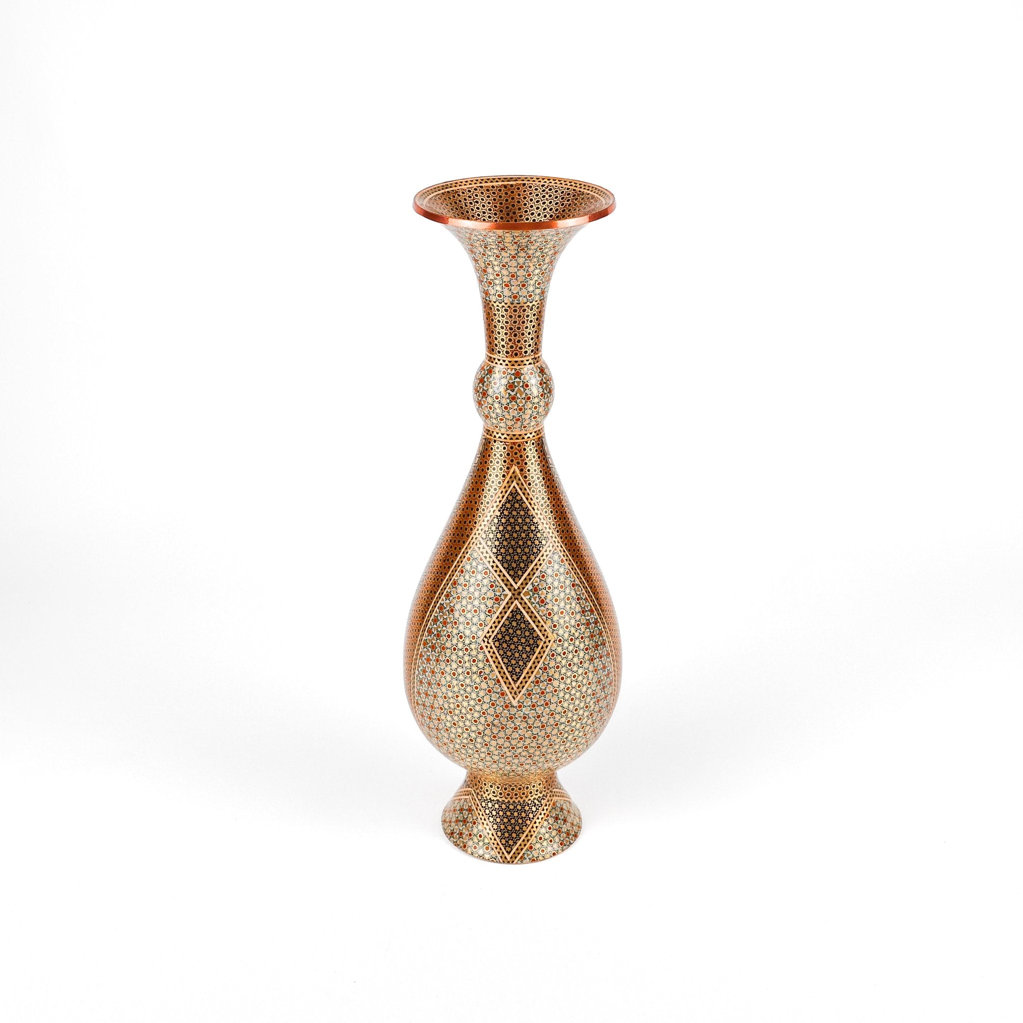 Vase (Soraahi Shape) - Size 40 - Full Premium Khatam - Meraas Gallery