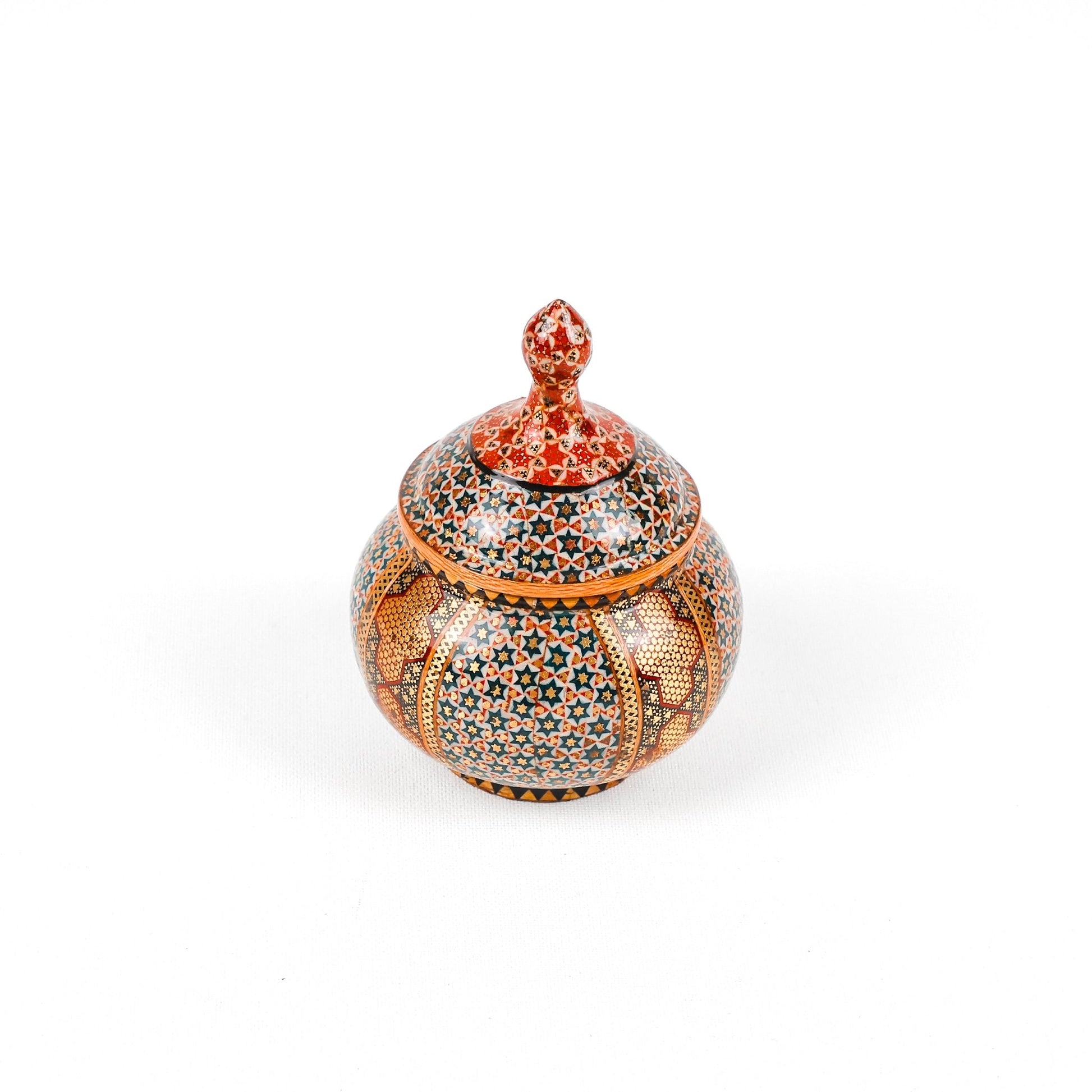 Sugar Bowl - Medium - Full Pressed - Wire Khatam - Meraas Gallery