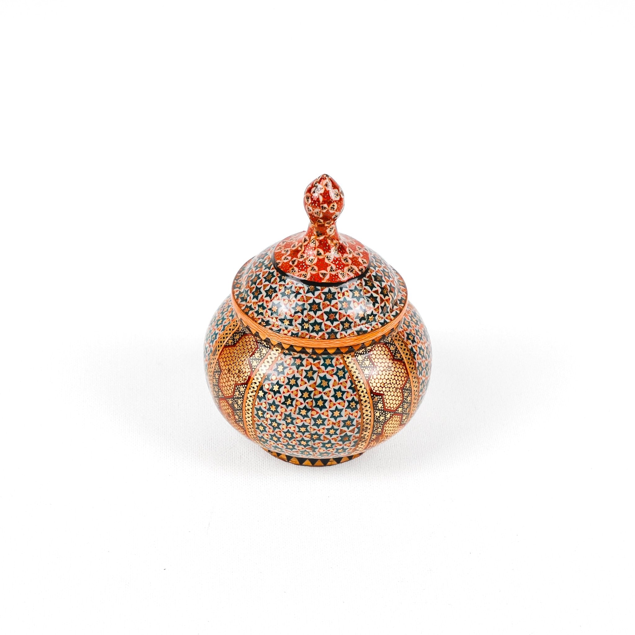 Sugar Bowl - Medium - Full Pressed - Wire Khatam - Meraas Gallery