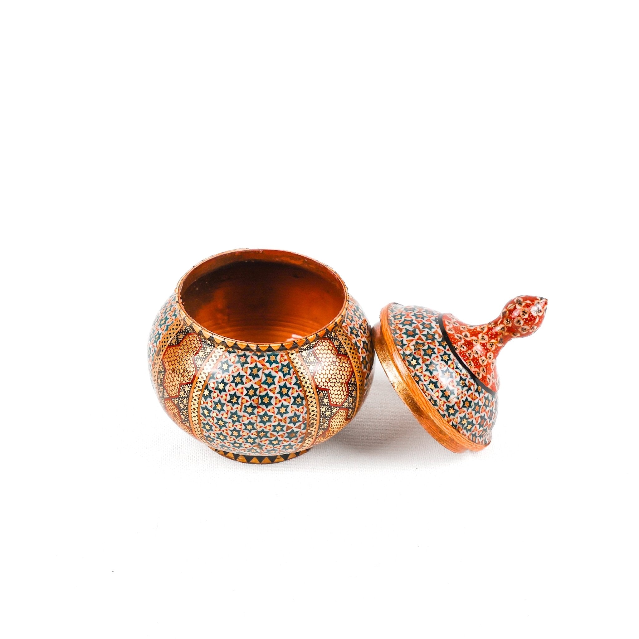 Sugar Bowl - Medium - Full Pressed - Wire Khatam - Meraas Gallery