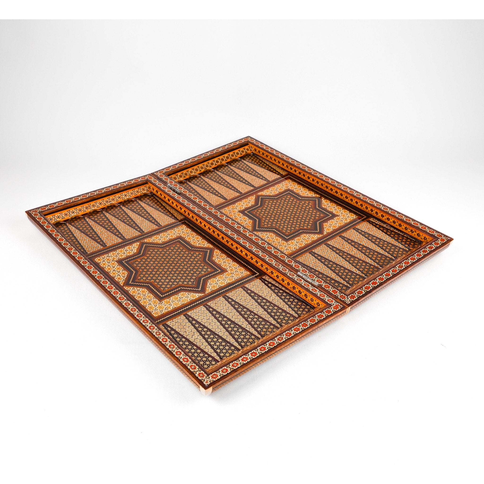 Backgammon & Chess Board - Full Khatam - Size 50 - Six Bone - Meraas Gallery