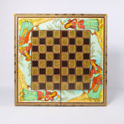 Backgammon & Chess Board - Size 50 - Miniature Shirazi Painting - 03 - Meraas Gallery