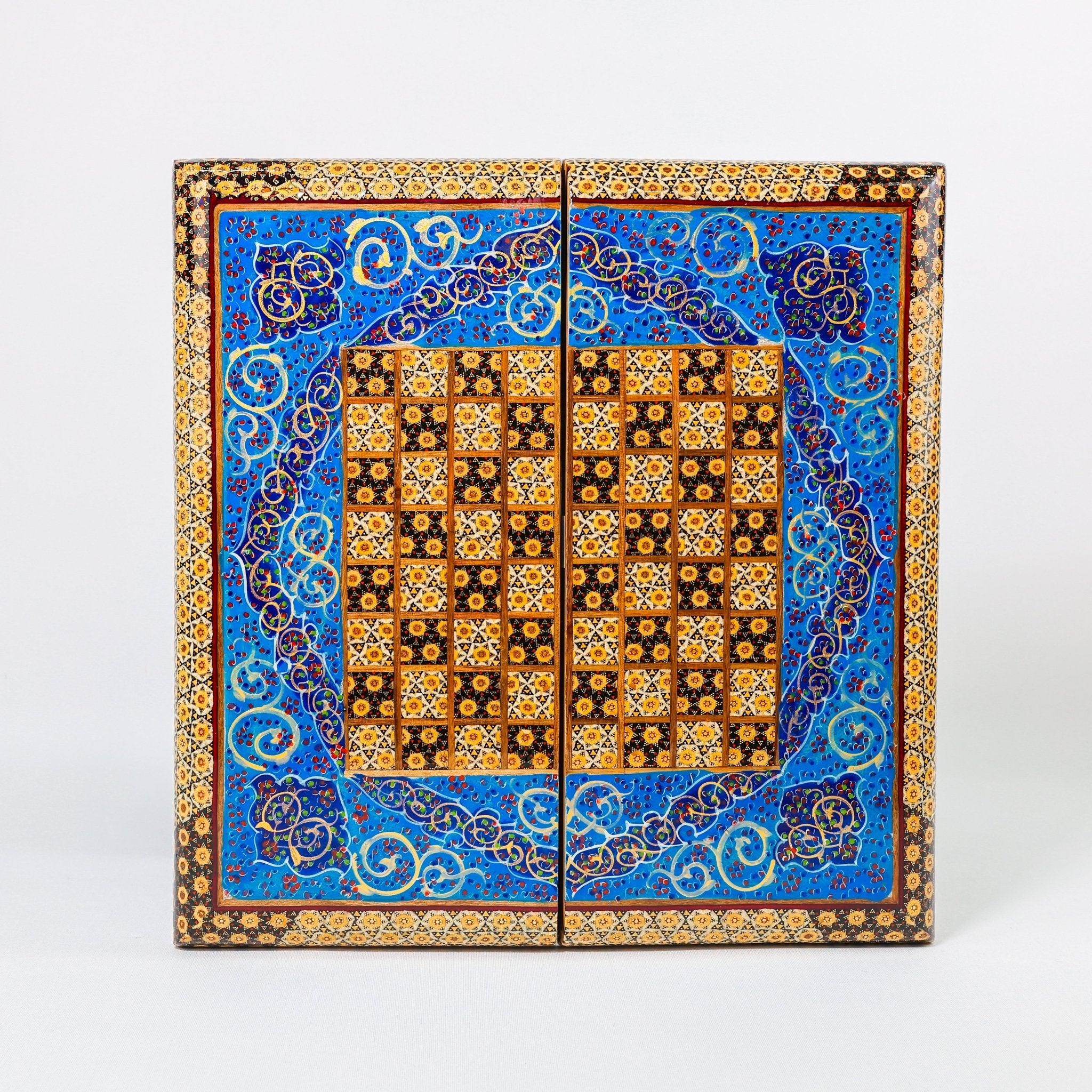 Backgammon & Chess Board - Size 40 - Eslimi Design - 02 - Meraas Gallery