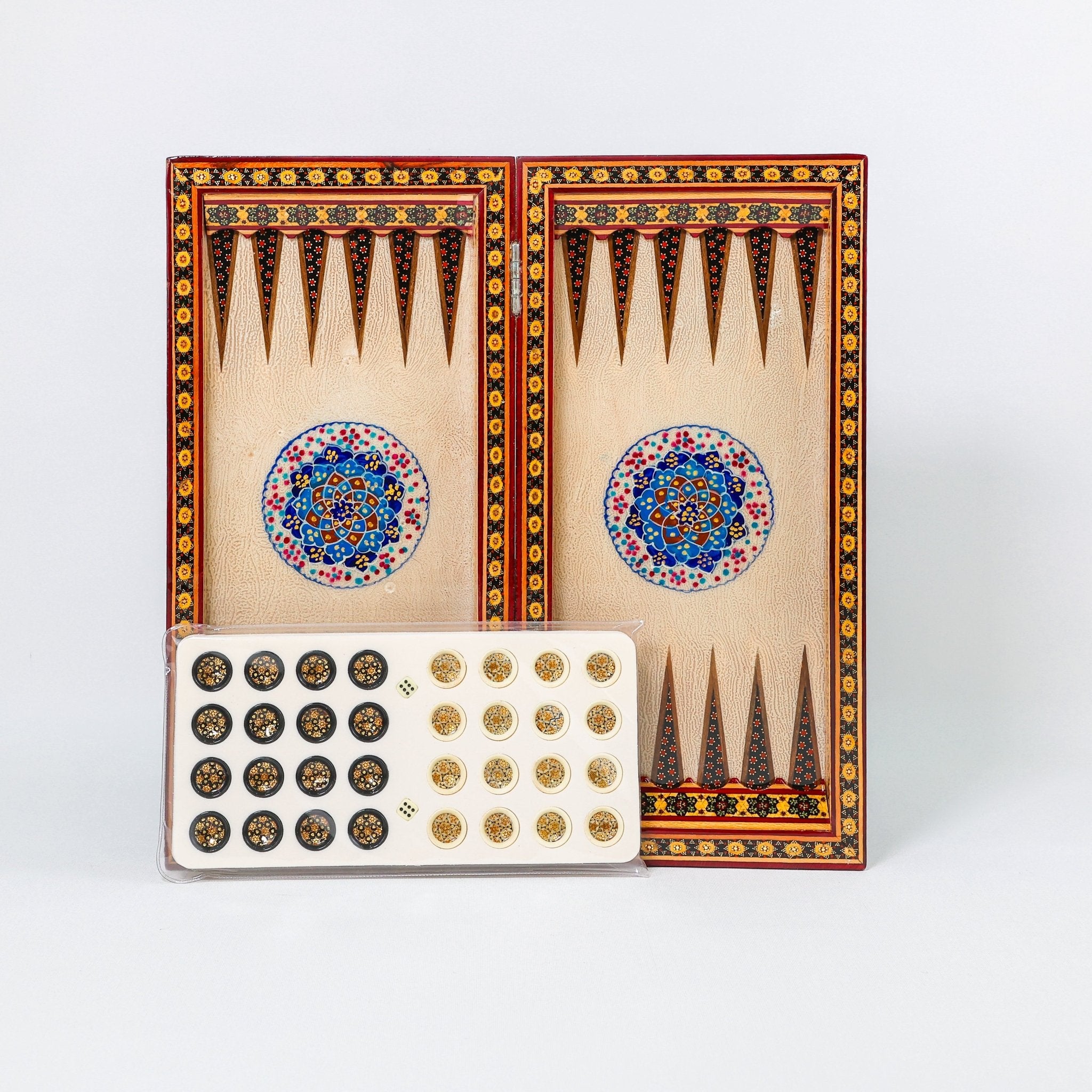 Backgammon & Chess Board - Size 40 - Eslimi Design - 02 - Meraas Gallery