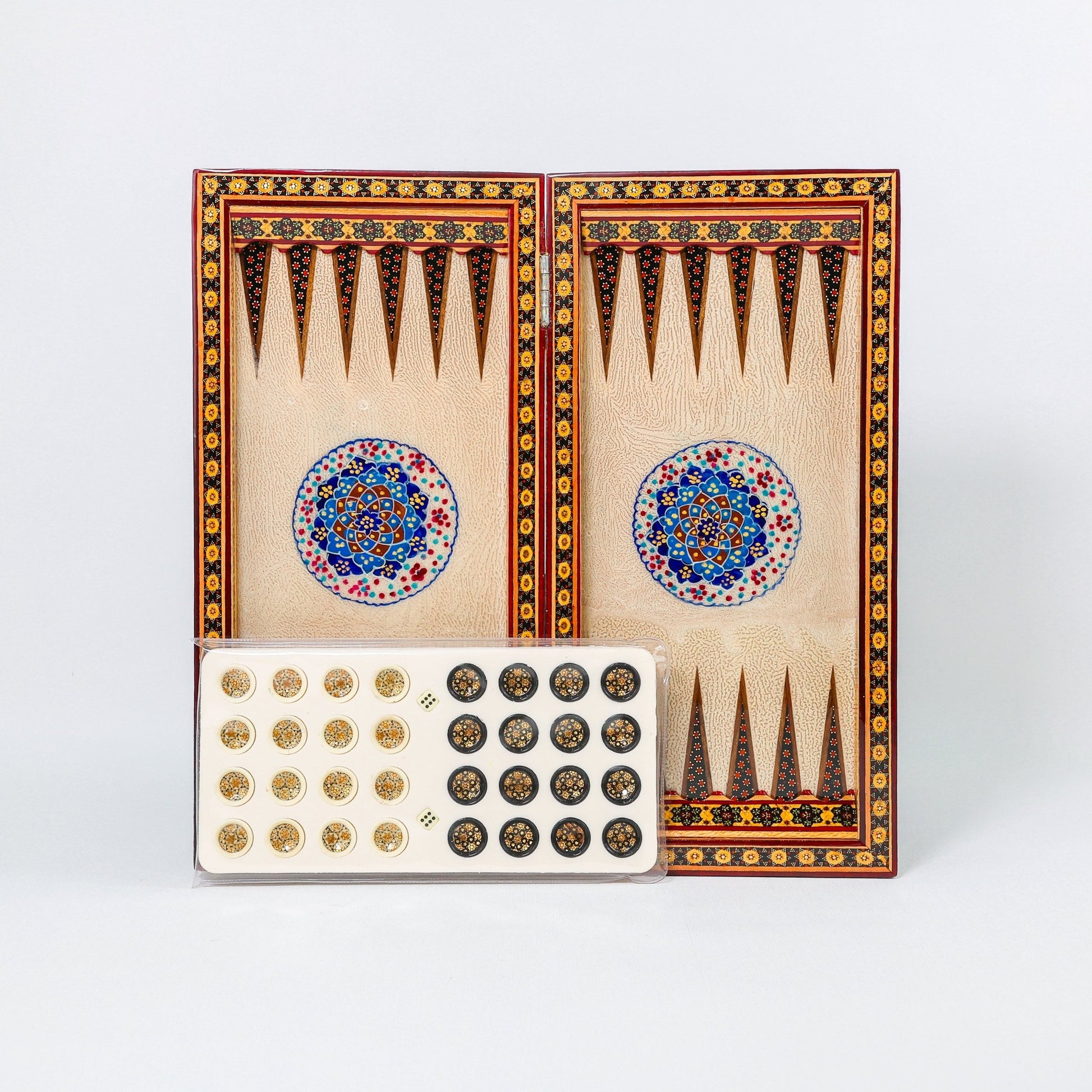Backgammon & Chess Board - Size 40 - Eslimi Design - 03 - Meraas Gallery