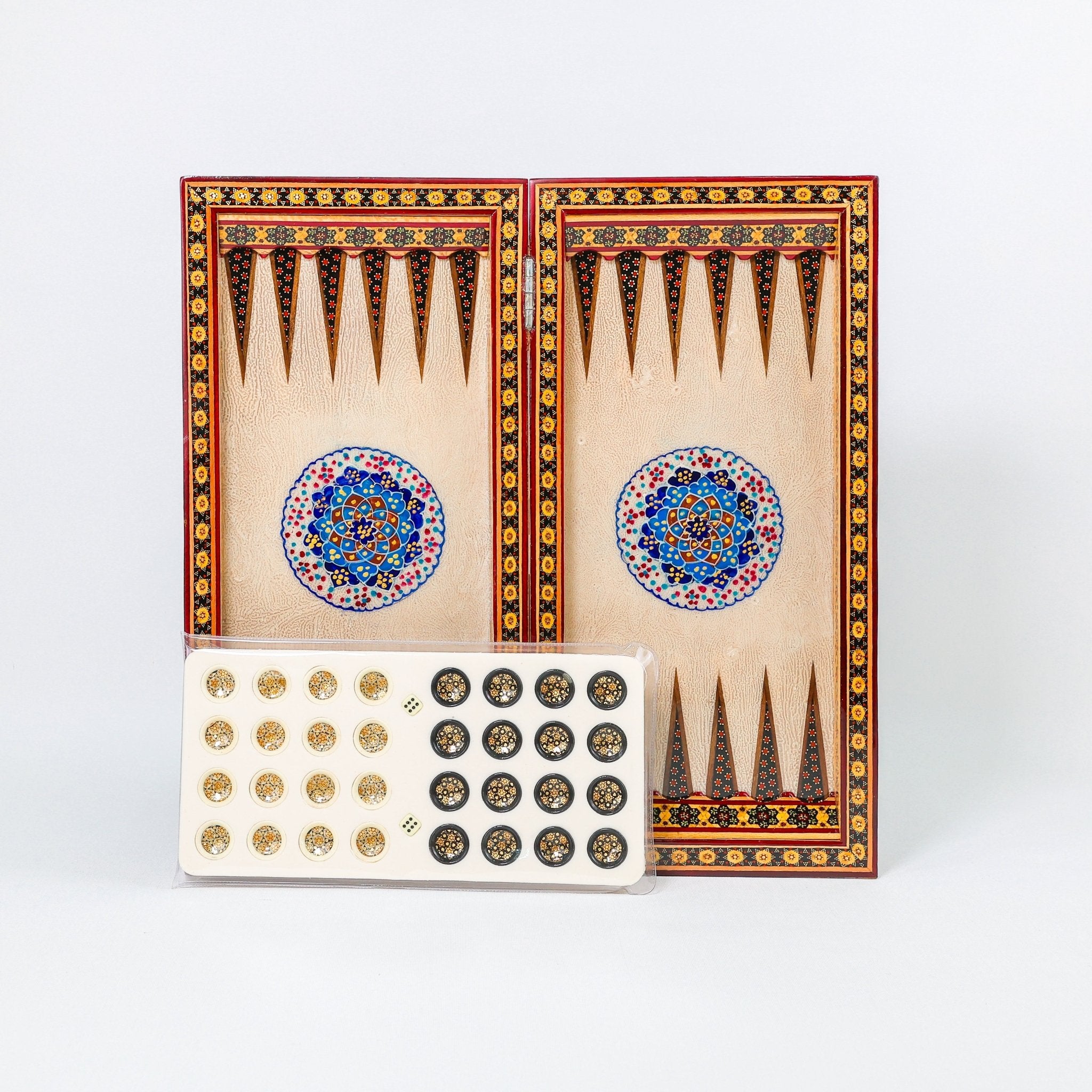 Backgammon & Chess Board - Size 40 - Eslimi Design - 04 - Meraas Gallery