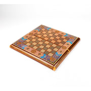 Backgammon & Chess Board - Size 35 - Wire Khatam with Eslimi Design - 02 - Meraas Gallery