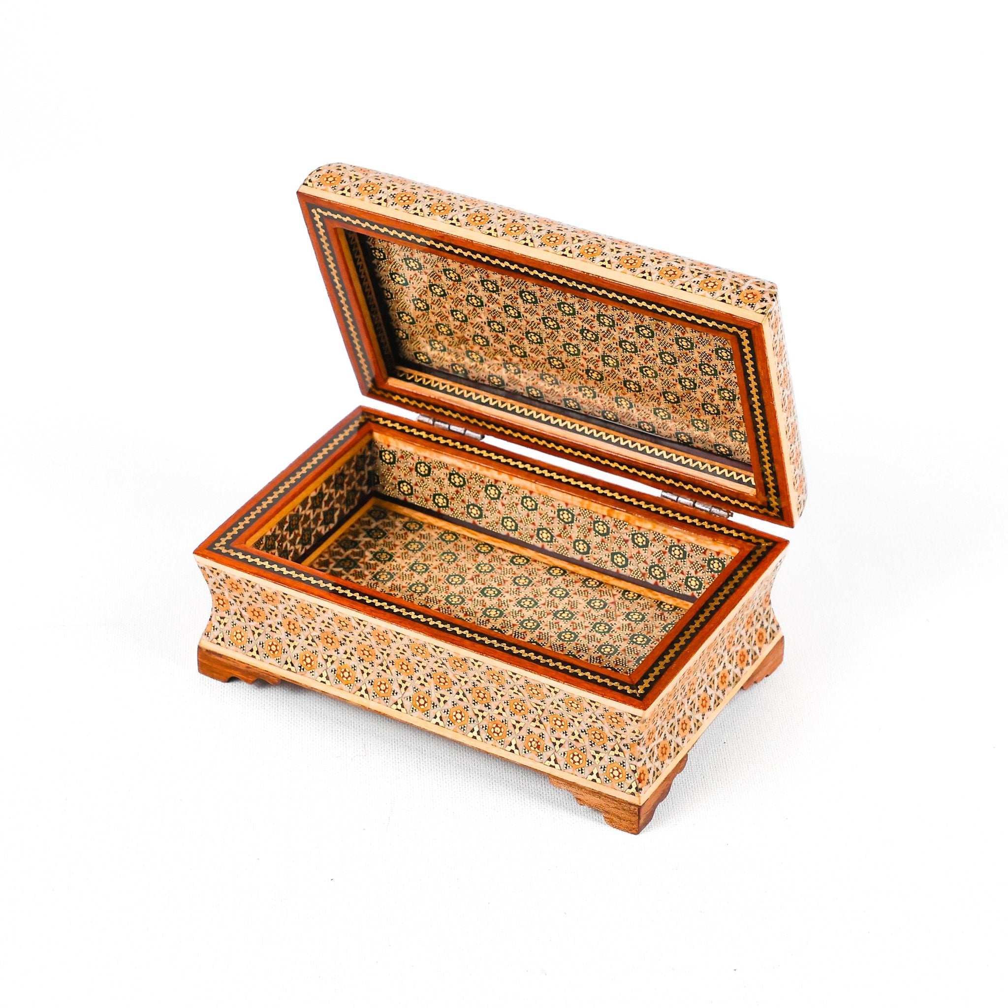 3 - Piece Box Set - Large - Side Handle - Khatam Interior - Top 16x10 - Meraas Gallery