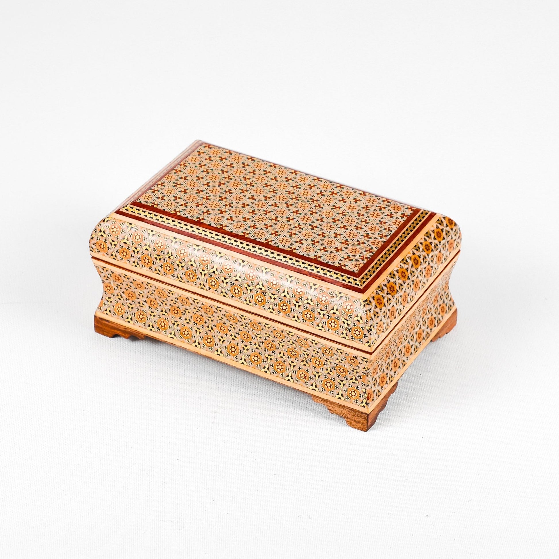 3 - Piece Box Set - Large - Side Handle - Khatam Interior - Top 16x10 - Meraas Gallery
