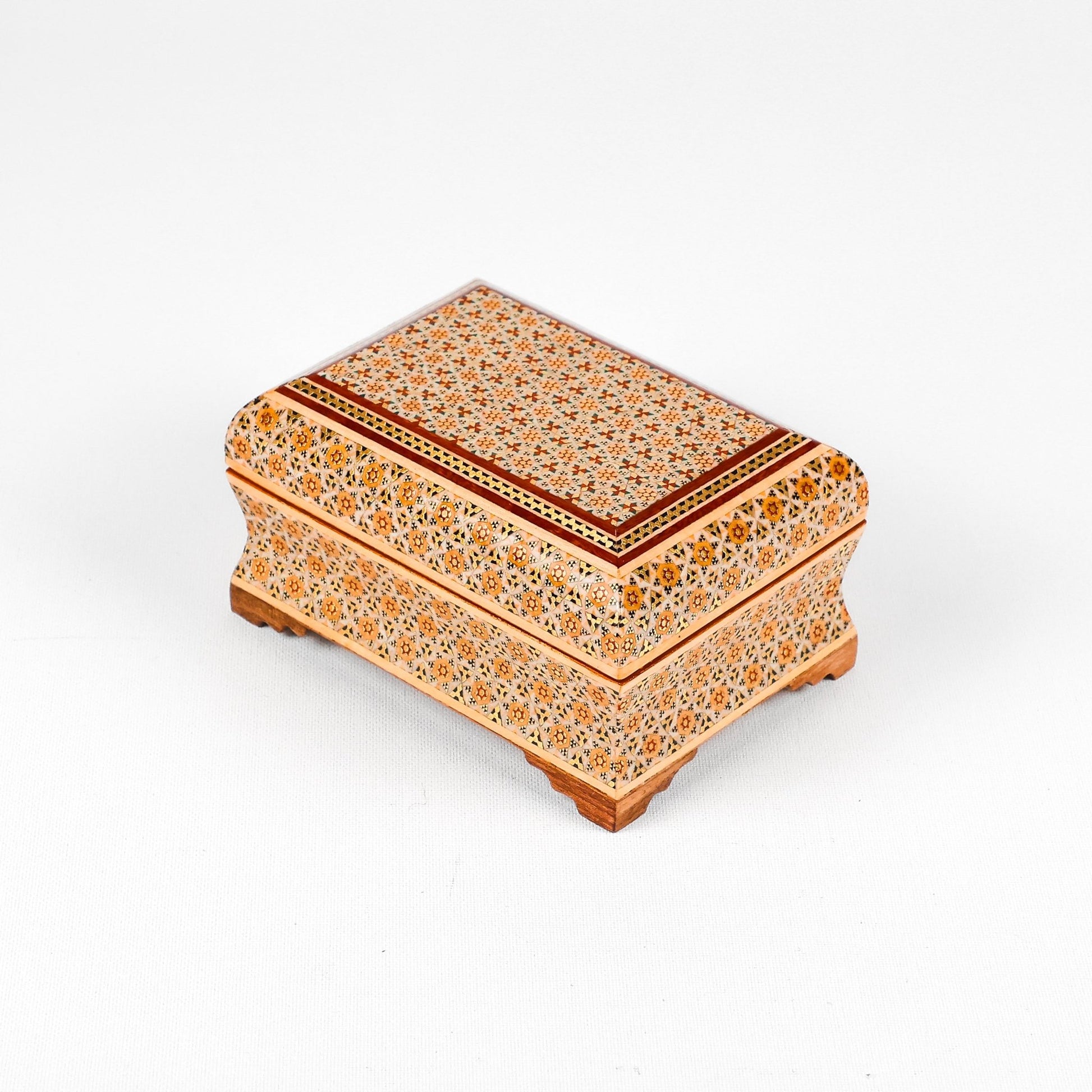 3 - Piece Box Set - Medium - Side Bowl - Khatam Interior - Top 14x10 - Meraas Gallery