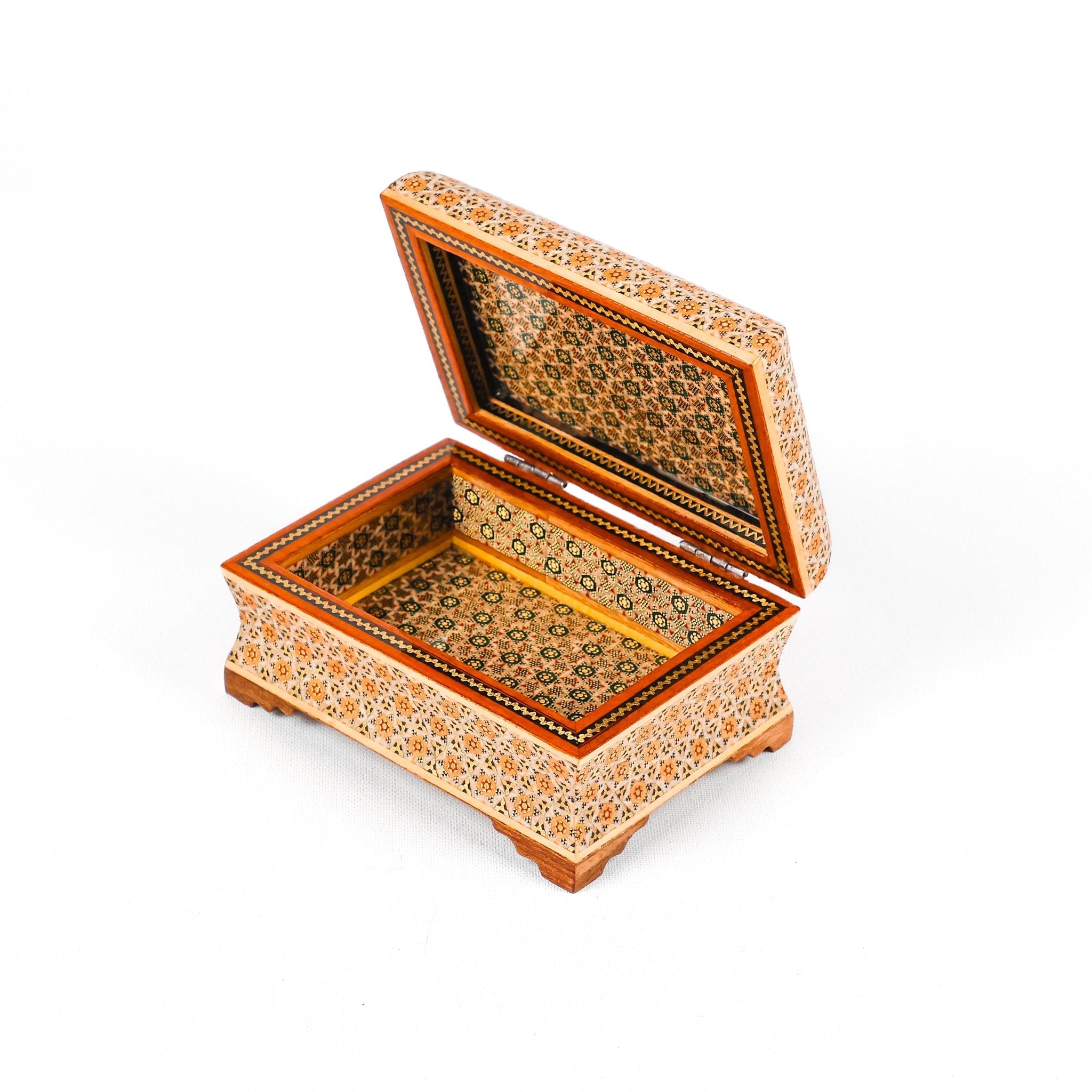 3 - Piece Box Set - Medium - Side Bowl - Khatam Interior - Top 14x10 - Meraas Gallery