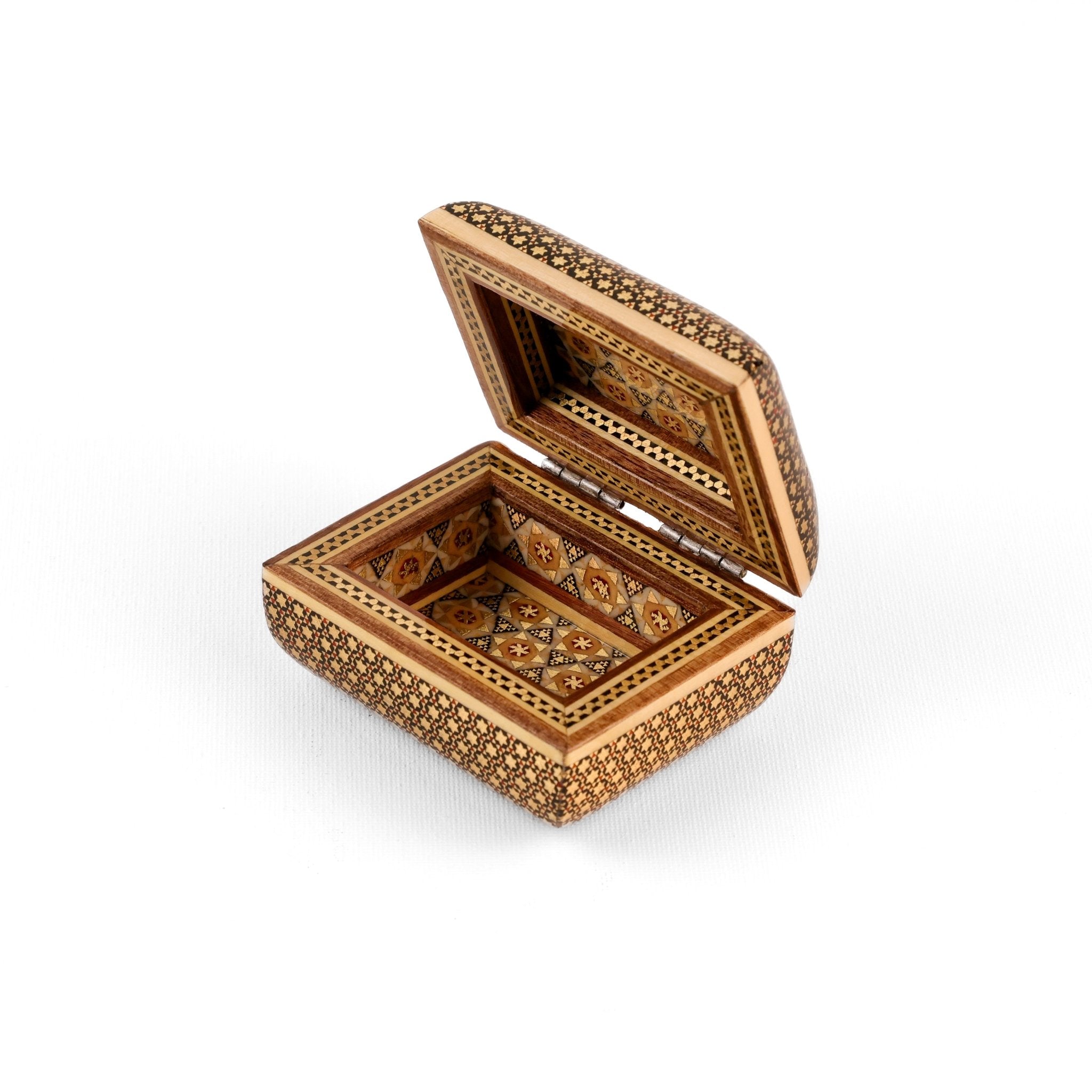 Coin Box with Hinge - Premium - Round Top and Bottom - Sunburst Design - Meraas Gallery