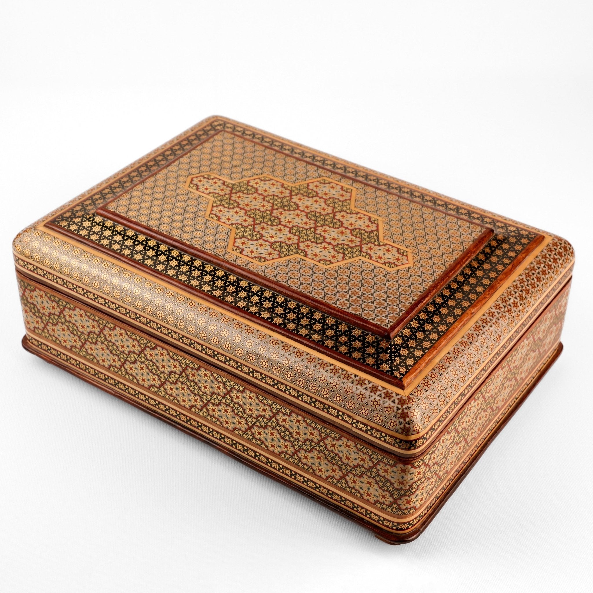 Jewelry Box - Size 20x30 - Full Khatam - Patterned Khatam Interior - Meraas Gallery