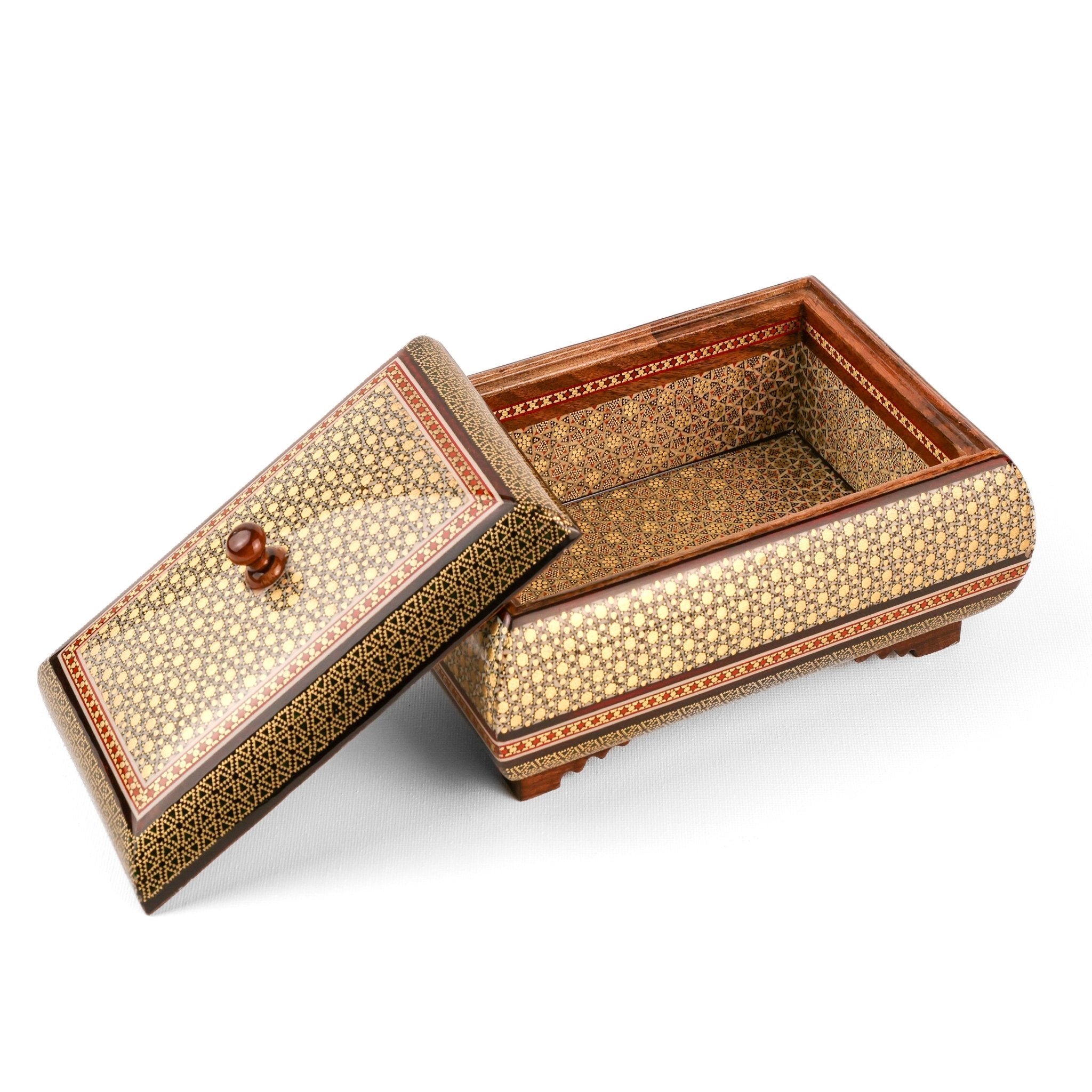 Sweet Dish - Full Khatam with Pedestal - Bone Inlay - Khatam Interior - Meraas Gallery