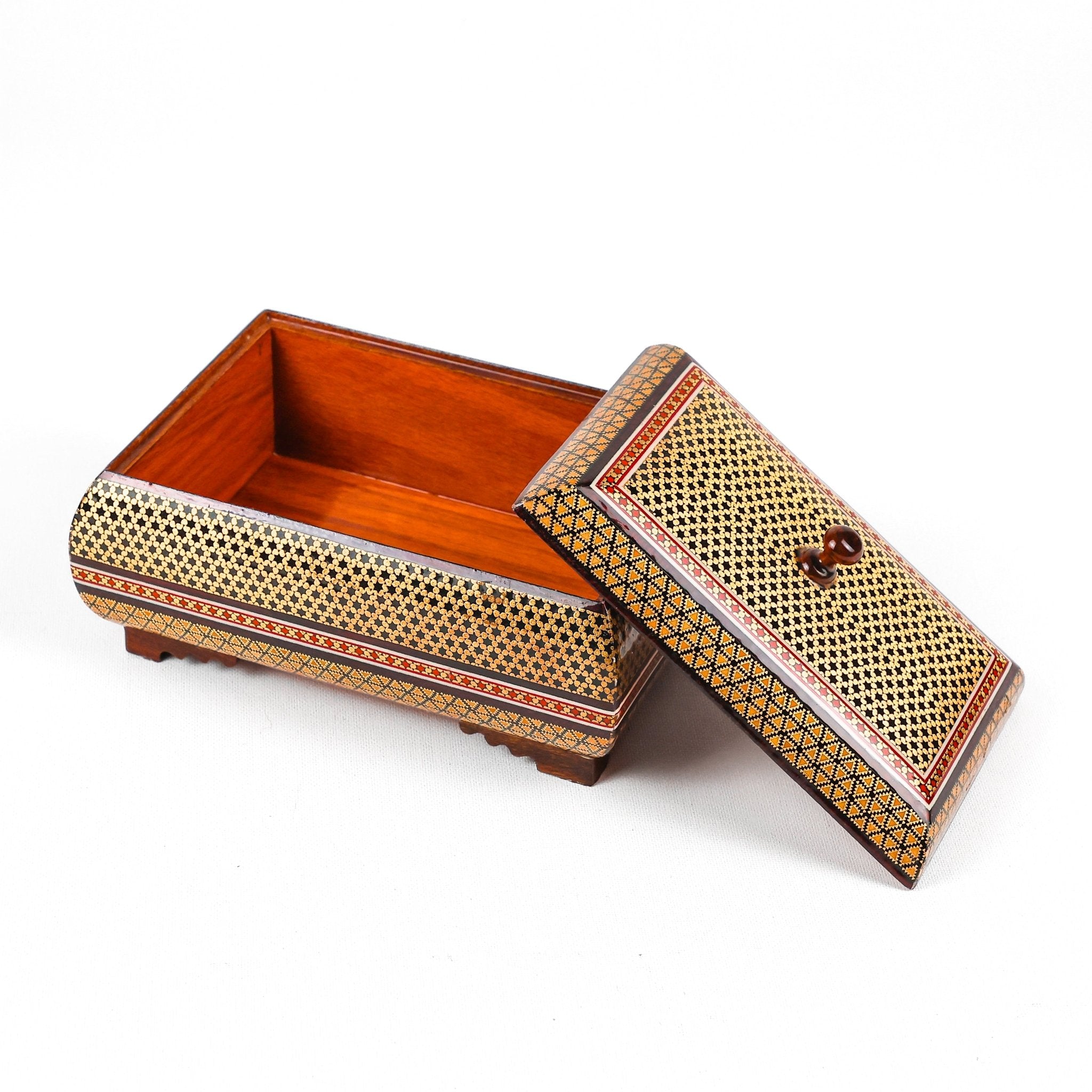 Sweet Dish - Full Khatam with Pedestal - Wire Design - Inner Beech - Meraas Gallery