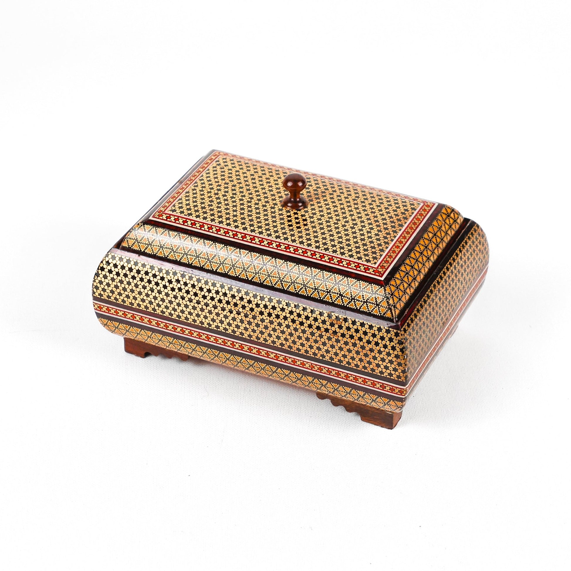 Sweet Dish - Full Khatam with Pedestal - Wire Design - Inner Beech - Meraas Gallery