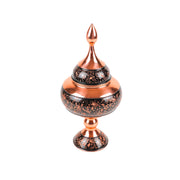 Candy Dish - Size 30 - Pedestal - Semi - Diamond Cut Engraved - Yazdani - Meraas Gallery