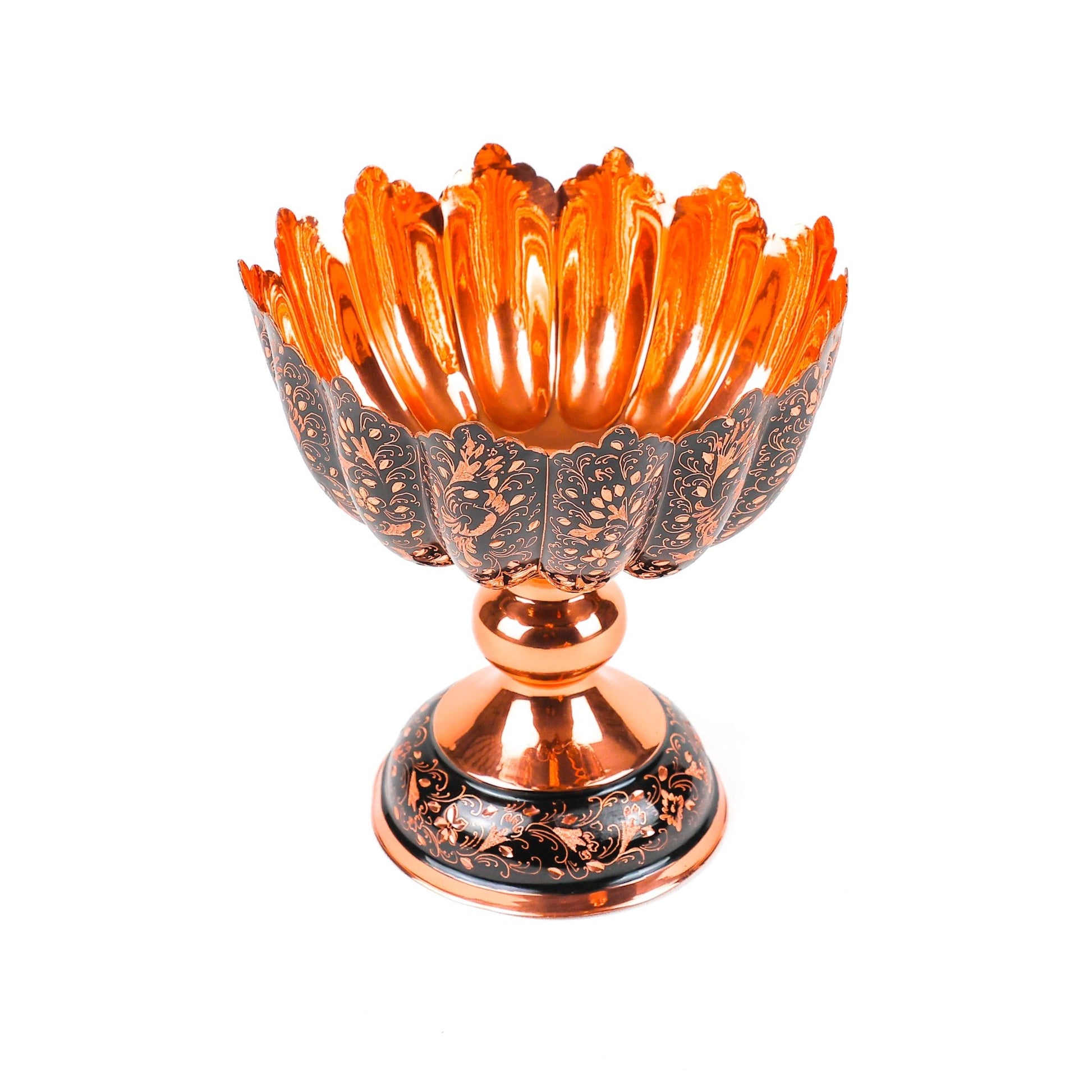 Fruit Bowl - Size 20 - Flared Rim - Pedestal - Yazdani - Meraas Gallery