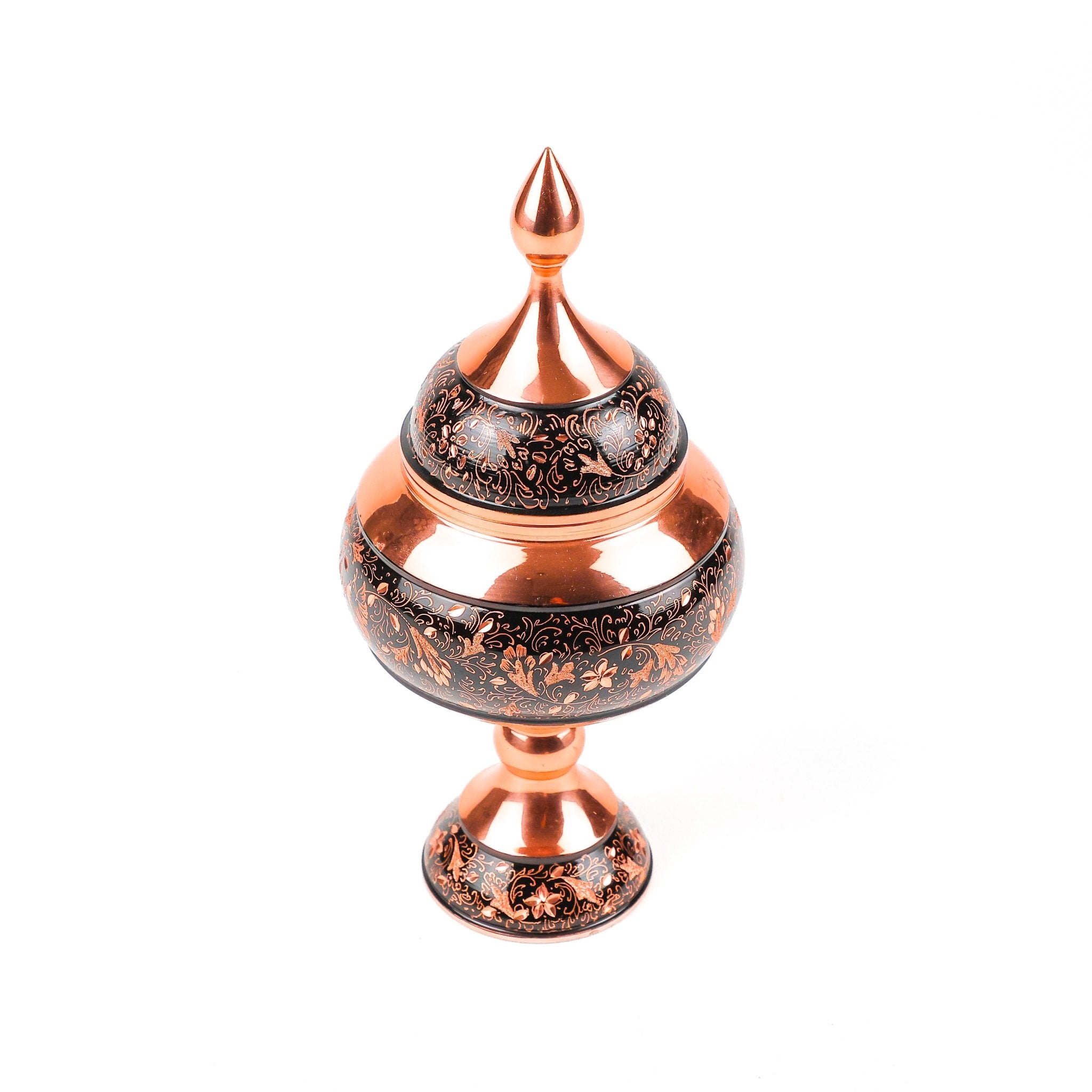 Candy Dish - Size 22 - Pedestal - Semi - Diamond Cut - Yazdani - Meraas Gallery